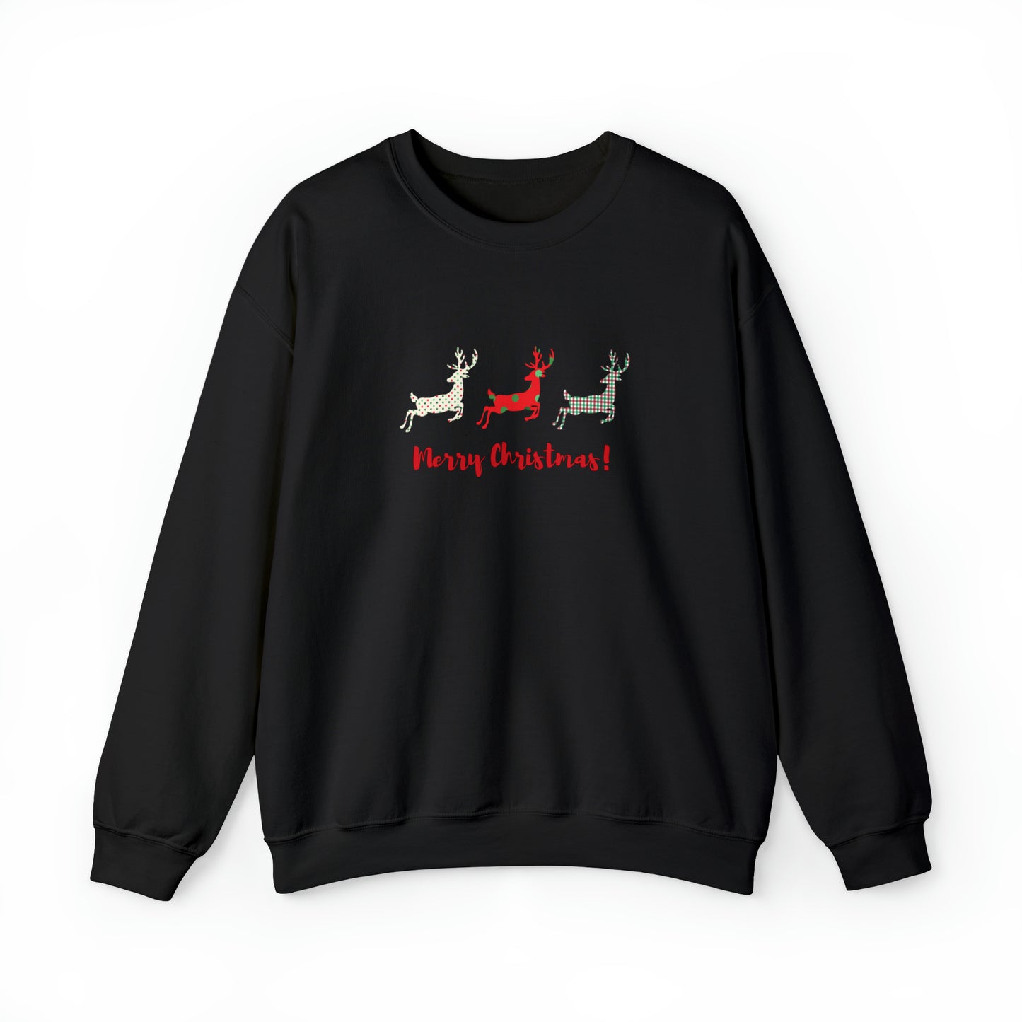 Buffalo Plaid Reindeer Merry Christmas Sweatshirt,Reindeer Shirt,Peeping Reindeer Shirt,Merry Christmas Shirt,Christmas Family Shirt,Xmas Shirt