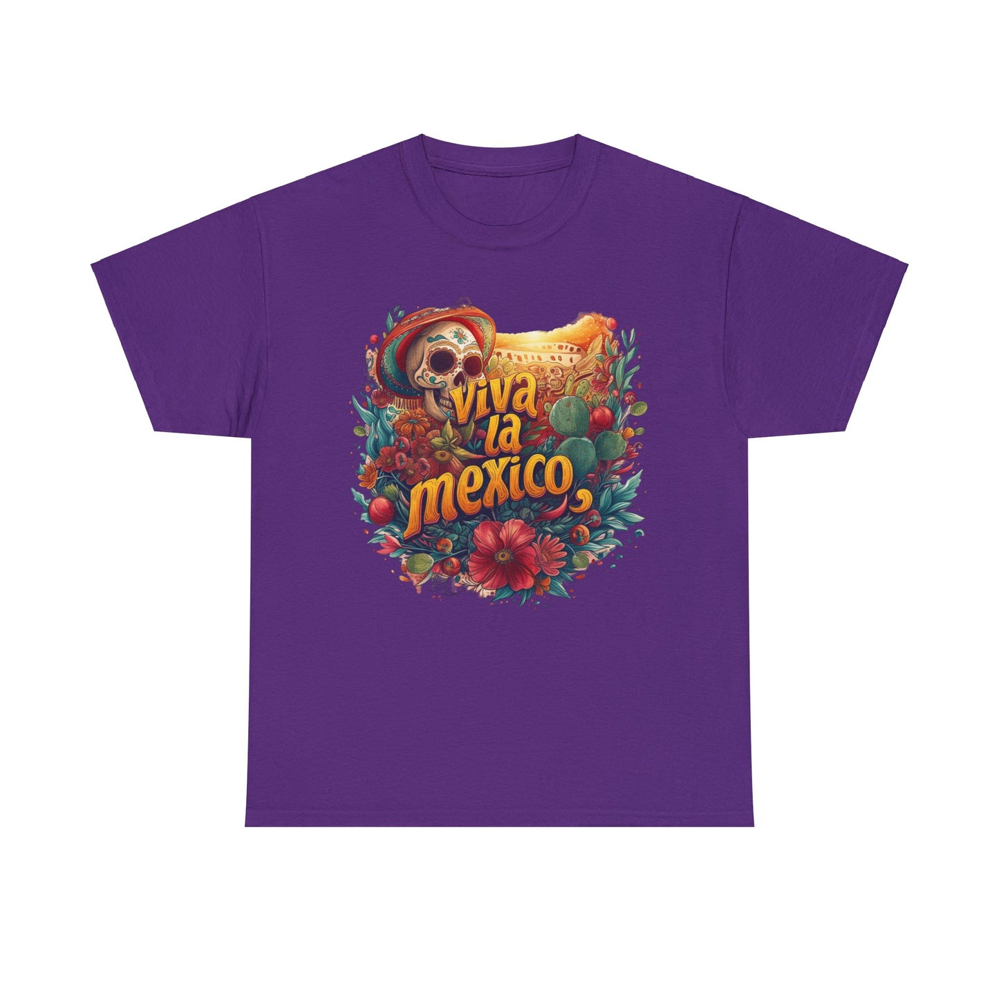 Colorful Viva la Mexico Cinco de Mayo Shirt - Mexican Holiday Apparel, Cinco de Mayo Fiesta Attire - Viva la Mexico Graphic Tee