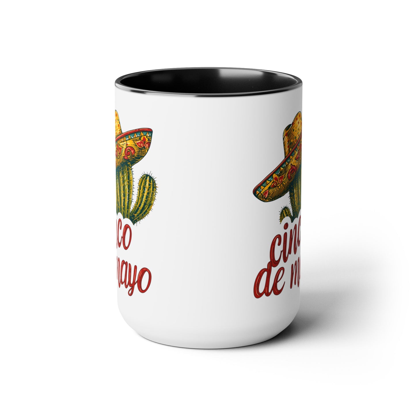 Muy Bueno Cactus Mug - Sombrero Rustic Pottery - 15 oz Drinkware, Festive Cactus Sombrero Mug - Cinco de Mayo 15 oz Cup