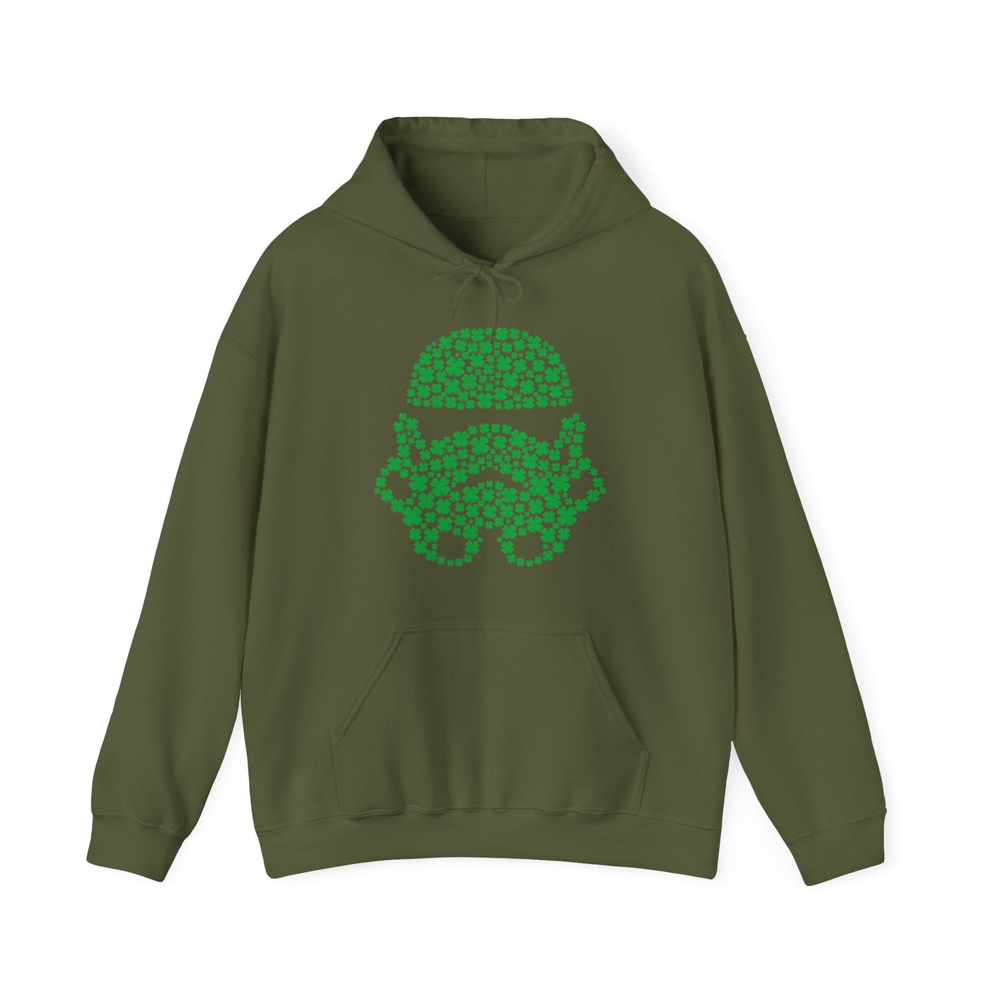 Embrace the Force, Galactic Love Defender Hooded Sweatshirt, St. Patrick's Special Edition, St Patrick's Stormtrooper Hooded Sweatshirt