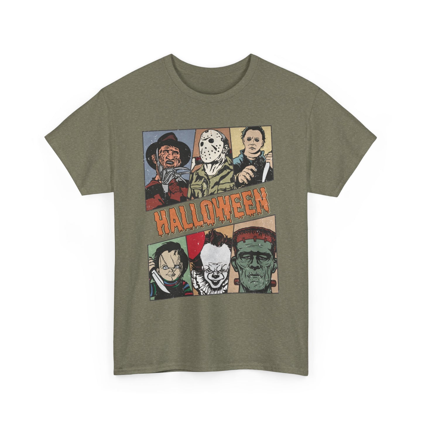 Retro Halloween Classic Shirt, Classic Horror tshirt, Vintage Frankenstein Michael Myers Halloween Shirt, Monster Tee, Retro Shirt Halloween