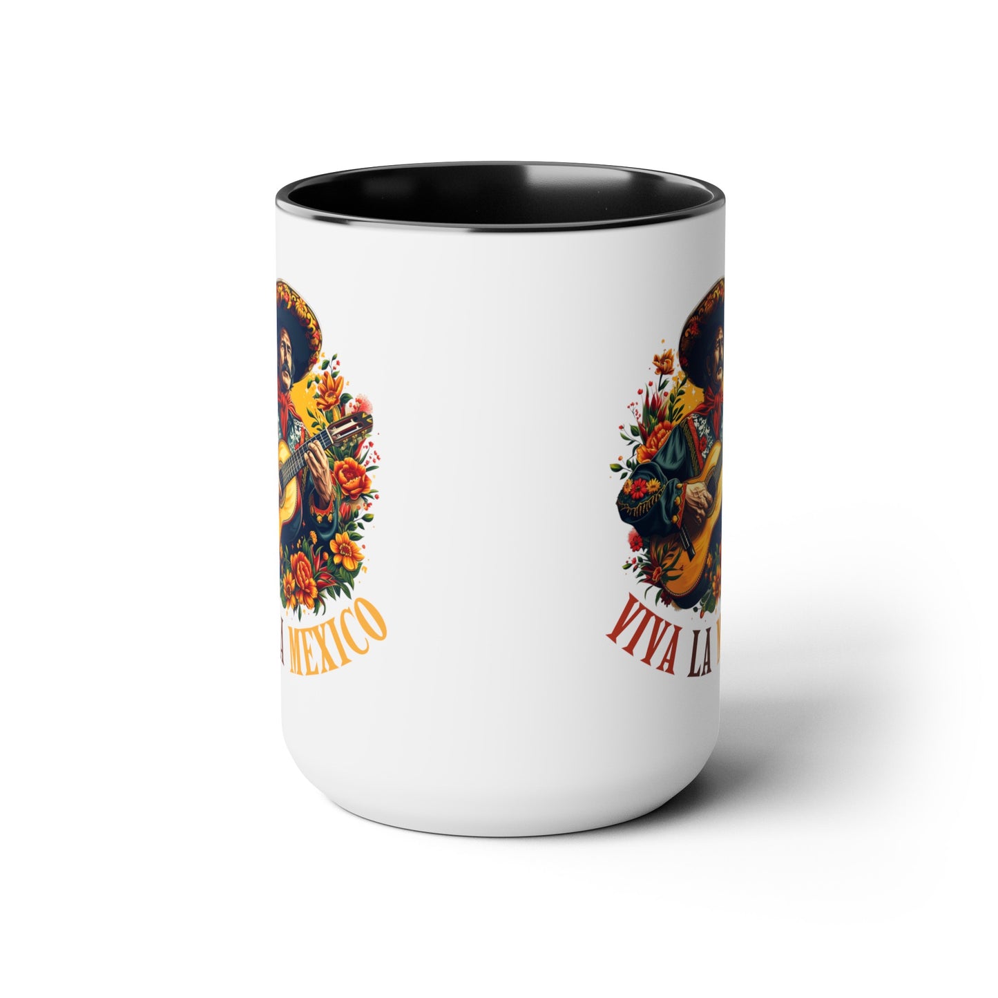 Viva La Mexico Mariachi Mug - Colorful 15 oz. Cup for Coffee Lovers, Fiesta Ready Mug - Viva La Mexico Mariachi Coffee Cup for Music Lovers