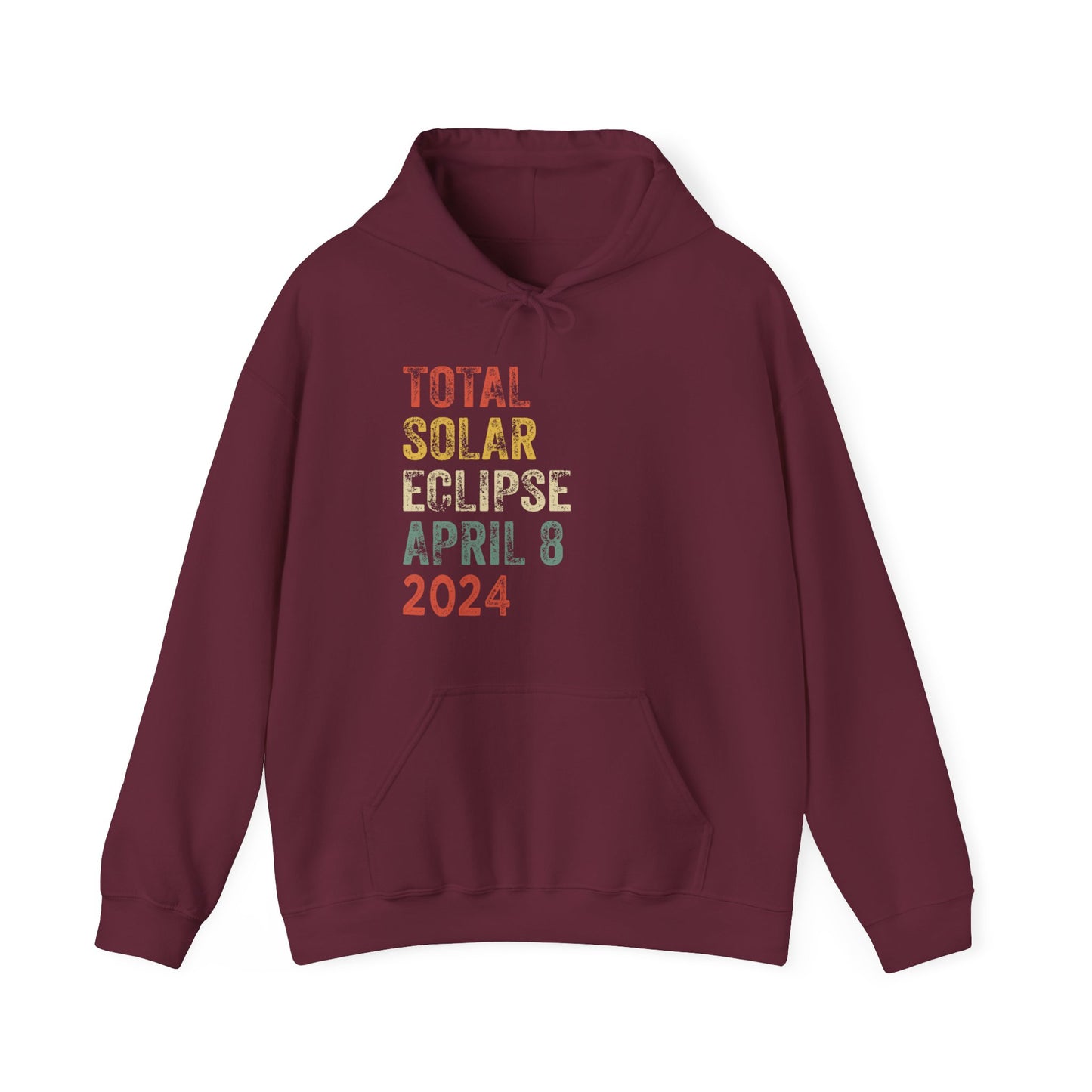 Total Solar Eclipse April 8 2024 Hooded Sweatshirt, Commemorate the Celestial Event, America Totality,Moon Astronomy,Solar Eclipse Souvenir