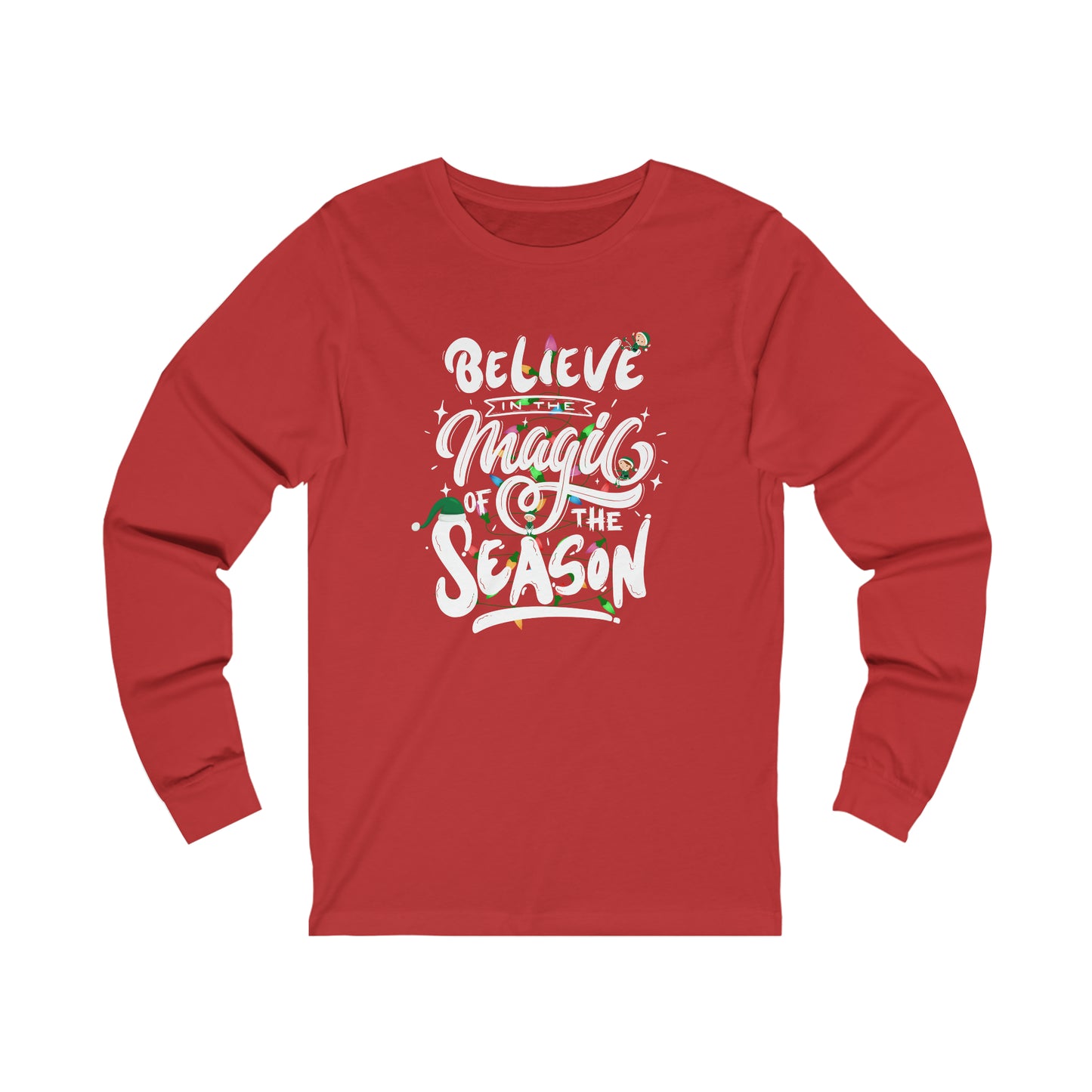 Believe In The Magic Of The Season Christmas Long Sleeve shirt, Merry and Bright Shirt,Christmas Tree,Christmas Long Sleeve shirt,Holiday