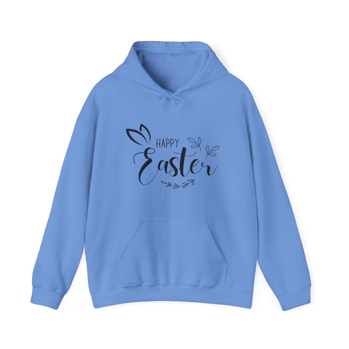 Happy Easter Hooded Sweatshirt, Happy Easter Bunny Sweatshirt, Bunnies Sweatshirt, Flowers Print Bunnies, Leopard Bunny Sweatshirt