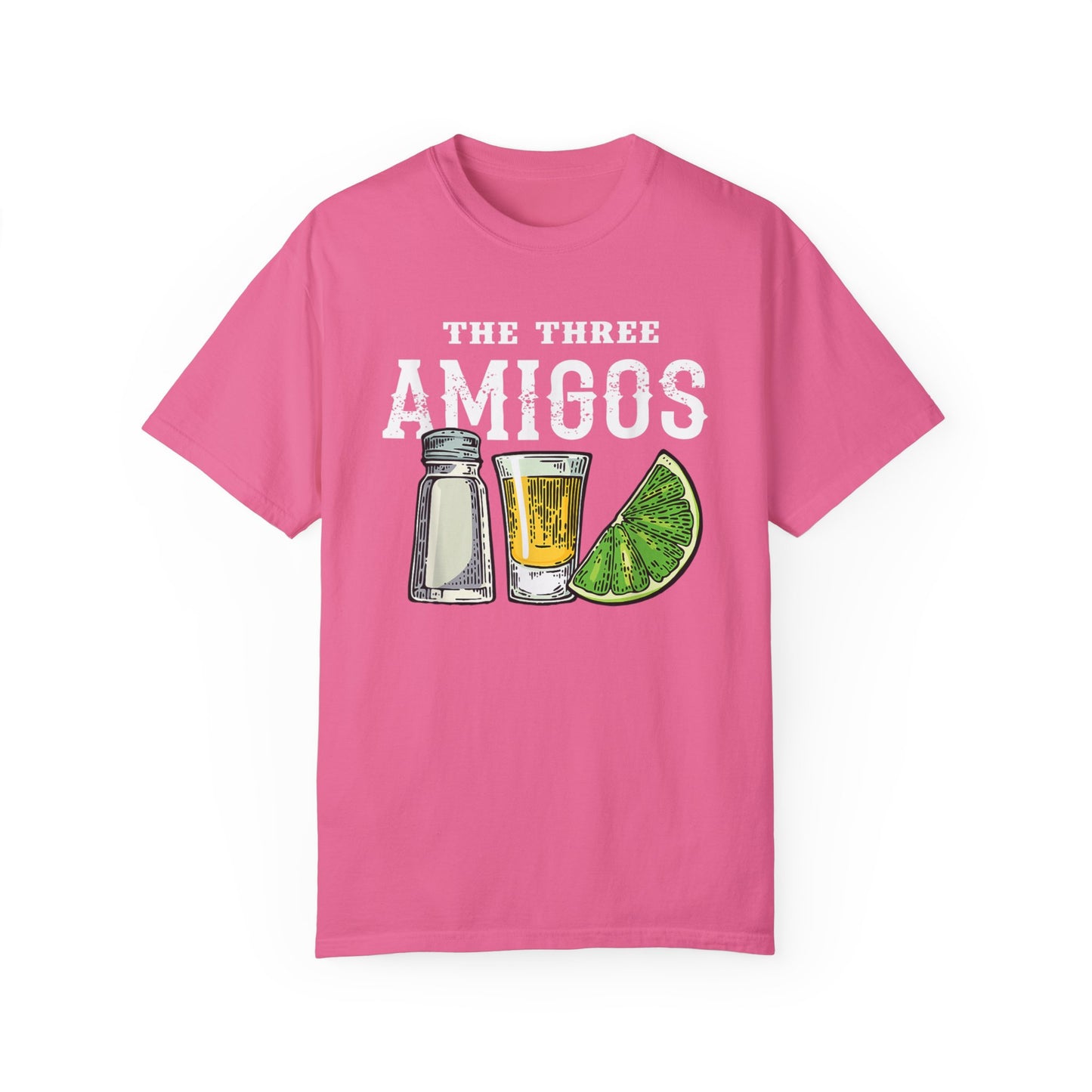 The Three Amigos Tshirt - Salt Tequila Lime Graphic Tee, Cinco de Mayo Shirt - Tequila Lime Salt Trio Three Amigos Tee