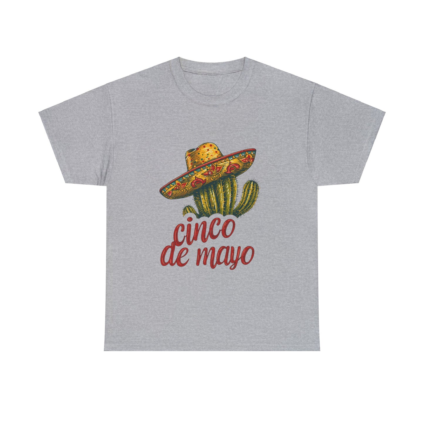 Cactus Chic: Cinco de Mayo Shirt with a Whimsical Sombrero, Celebrate in Style, Cinco de Mayo Cactus Sombrero Shirt