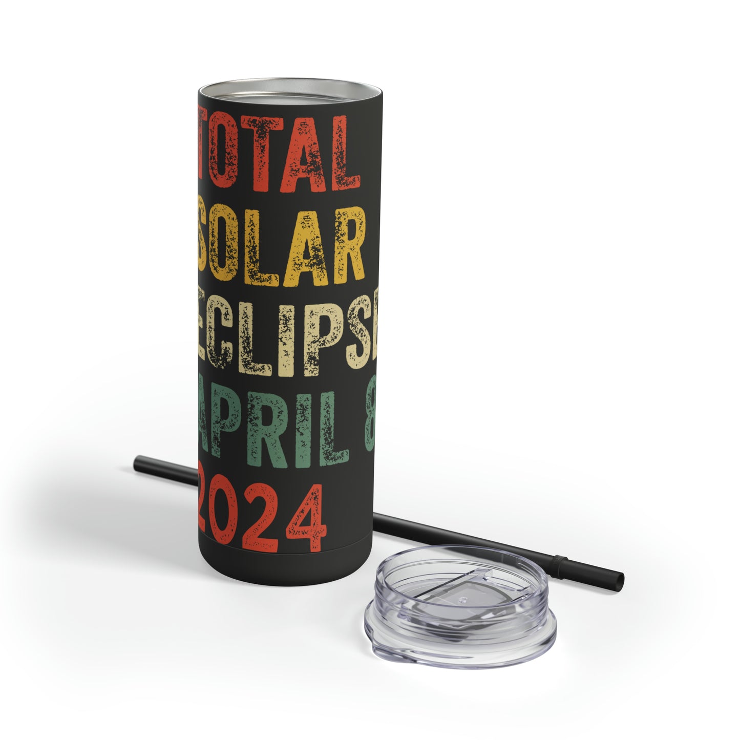 Celestial Vibes: Limited Edition Total Solar Eclipse April 8, 2024 - 20 oz. Tumbler, Eclipse 2024 Tumbler , Maars Maker Skinny Matte Tumbler