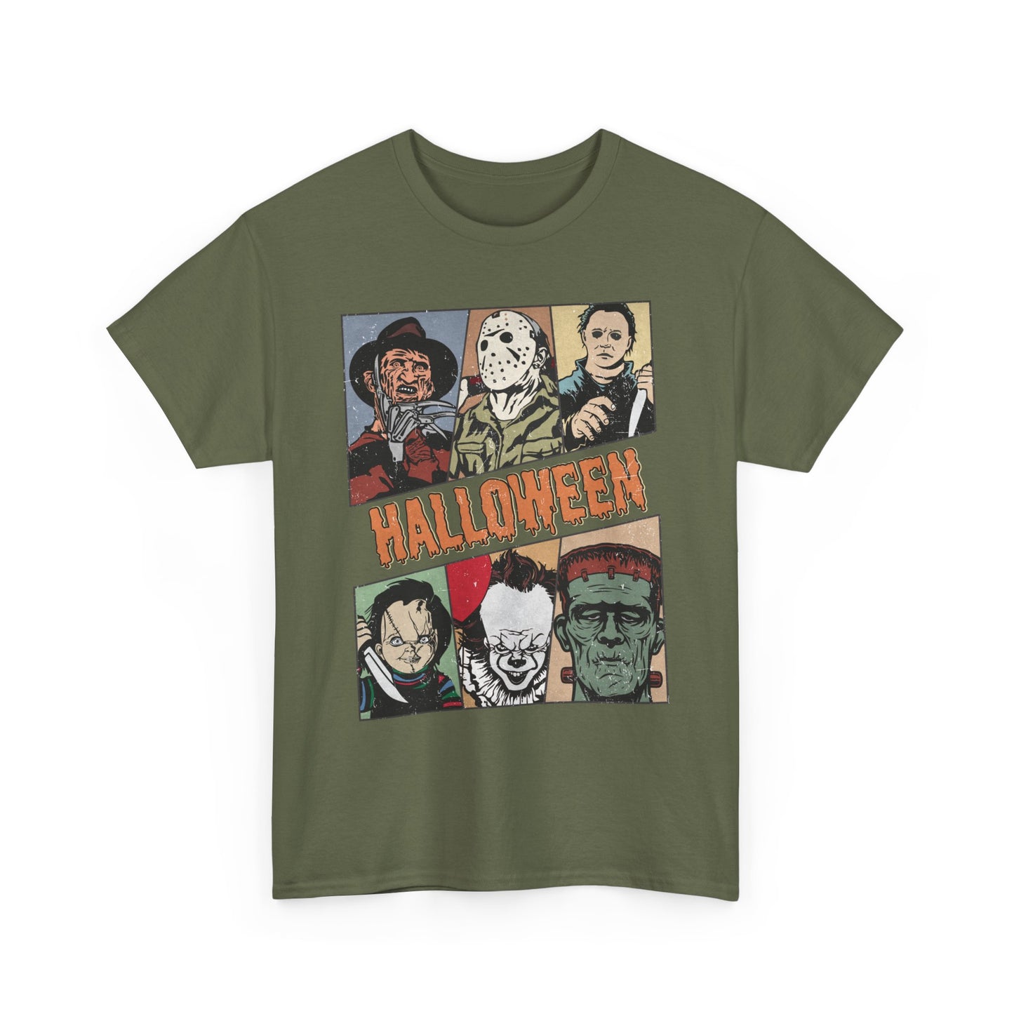 Retro Halloween Classic Shirt, Classic Horror tshirt, Vintage Frankenstein Michael Myers Halloween Shirt, Monster Tee, Retro Shirt Halloween