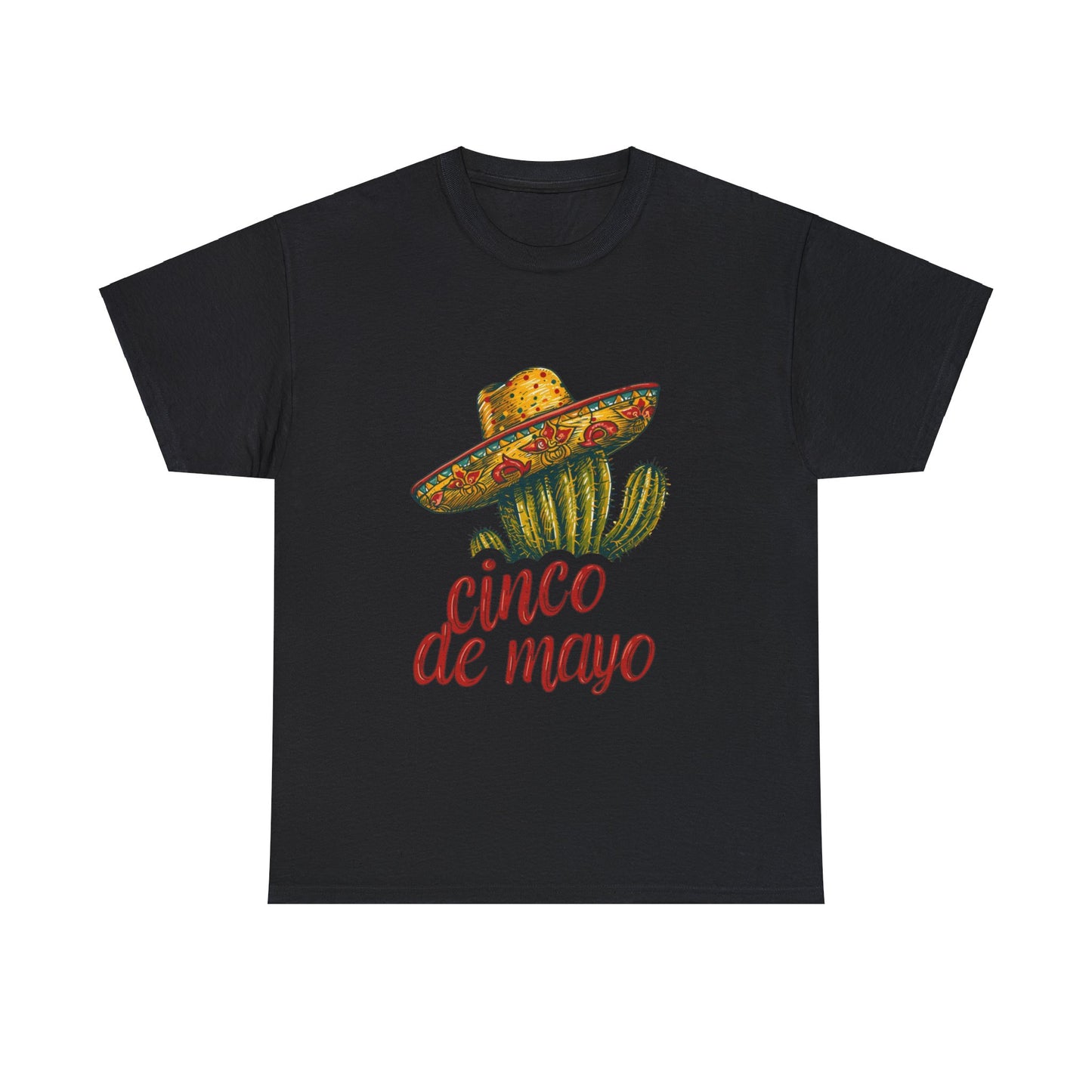 Cactus Chic: Cinco de Mayo Shirt with a Whimsical Sombrero, Celebrate in Style, Cinco de Mayo Cactus Sombrero Shirt