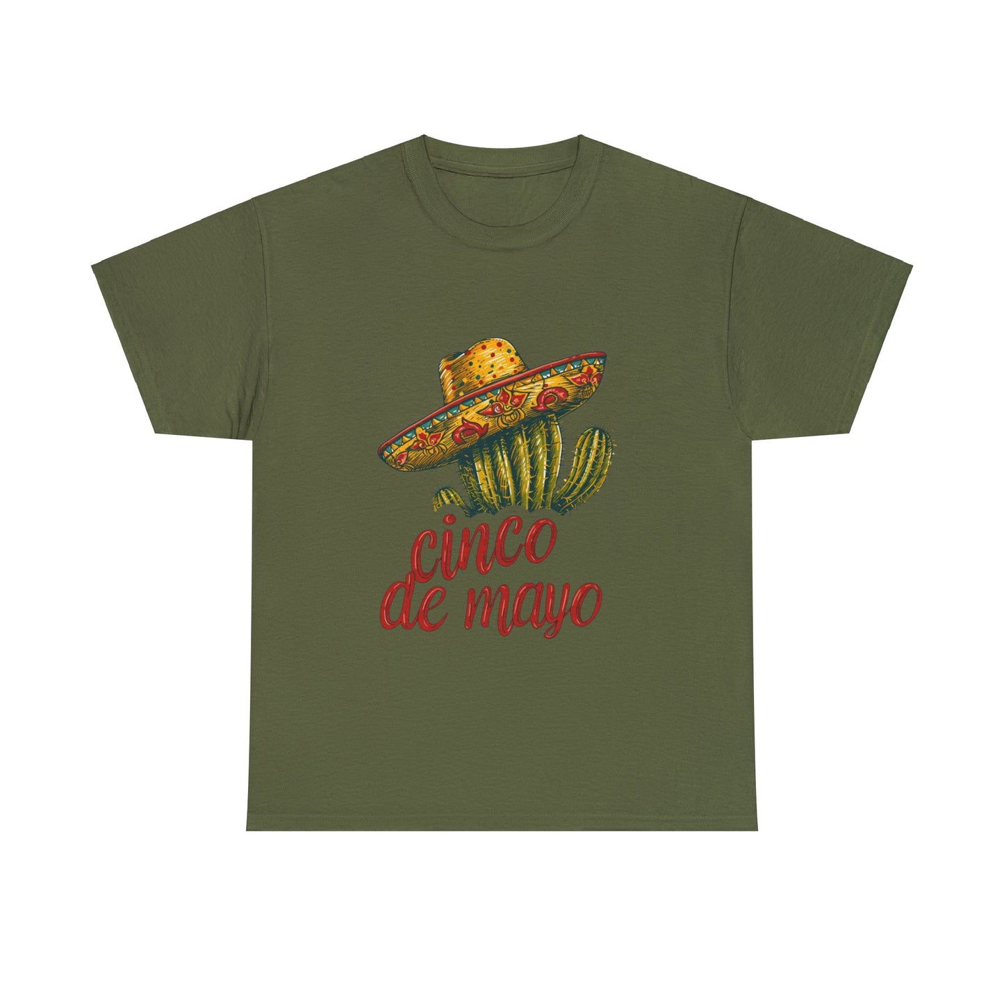 Cactus Chic: Cinco de Mayo Shirt with a Whimsical Sombrero, Celebrate in Style, Cinco de Mayo Cactus Sombrero Shirt