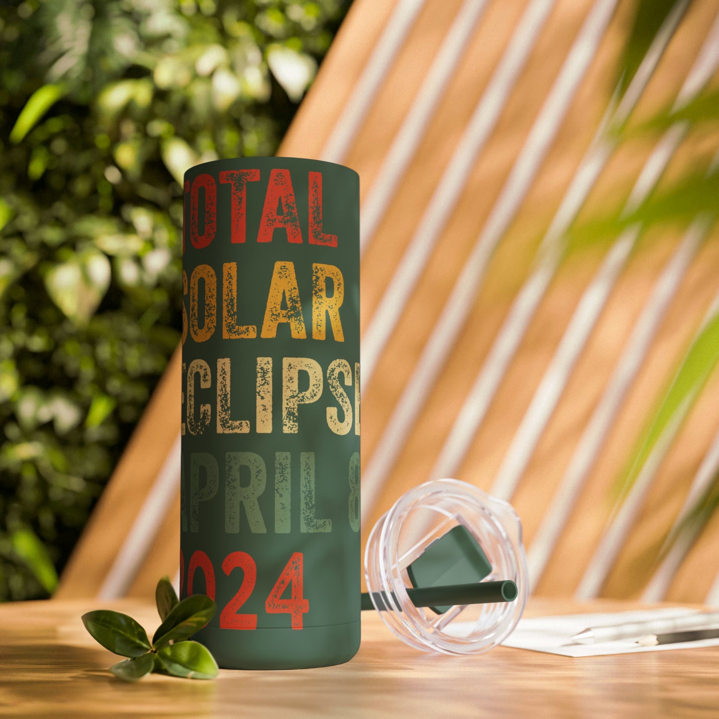 Celestial Vibes: Limited Edition Total Solar Eclipse April 8, 2024 - 20 oz. Tumbler, Eclipse 2024 Tumbler , Maars Maker Skinny Matte Tumbler