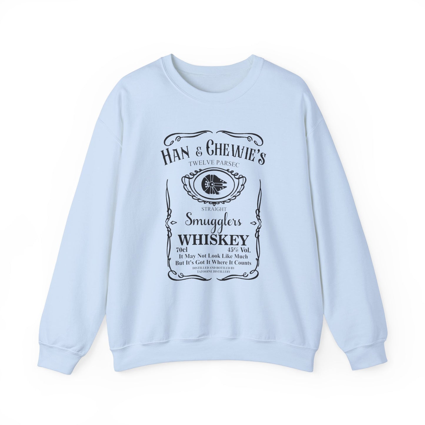 Han & Chewie's Smuggler's Whiskey Sweatshirt - Cool Star Wars Inspired Design