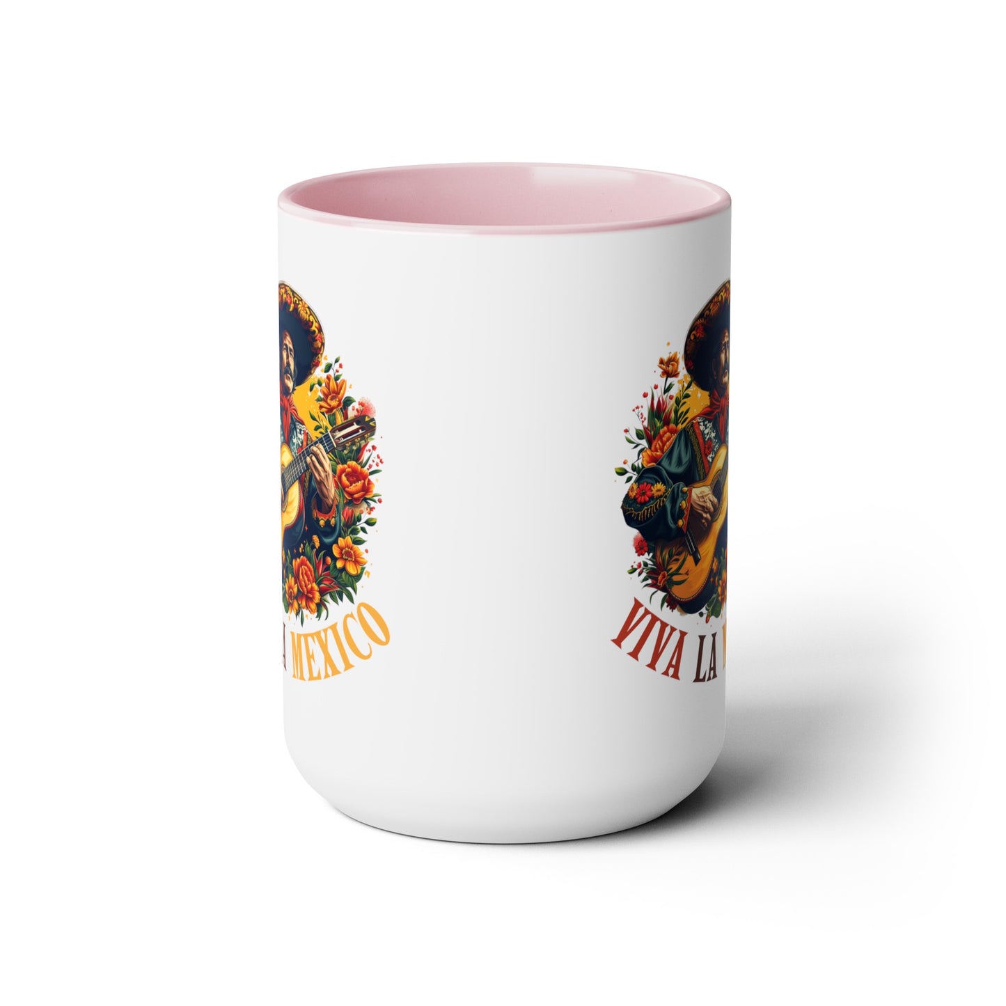 Viva La Mexico Mariachi Mug - Colorful 15 oz. Cup for Coffee Lovers, Fiesta Ready Mug - Viva La Mexico Mariachi Coffee Cup for Music Lovers