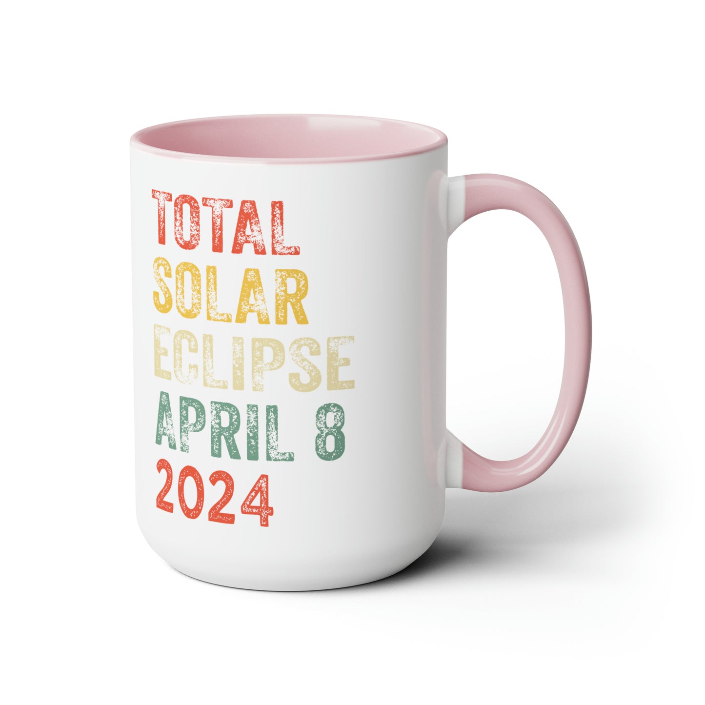 Collectible 15 oz Mug for Solar Eclipse Enthusiasts, Vintage Style - Total Solar Eclipse April 8 2024, Total Solar Eclipse April 8 2024 Mug