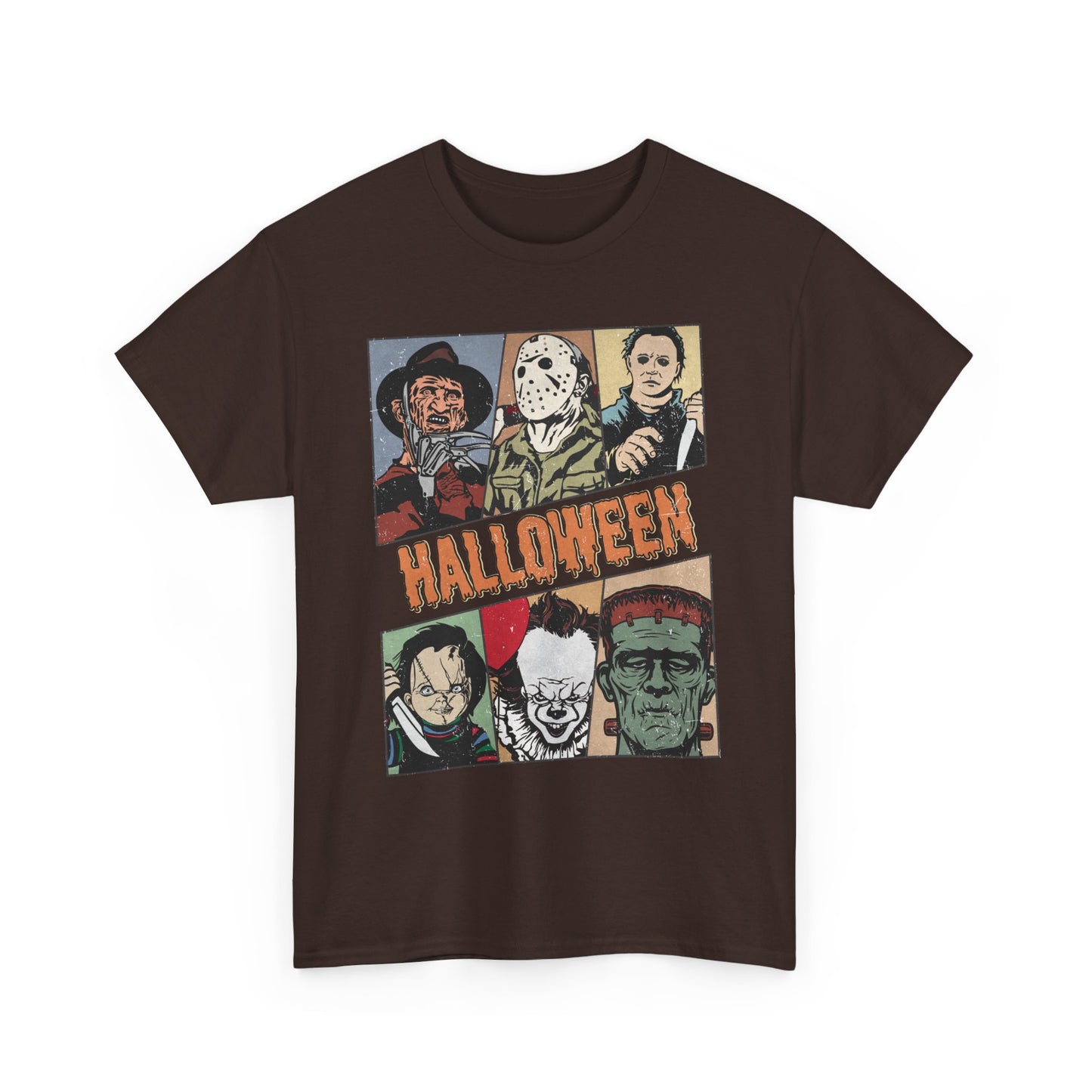 Retro Halloween Classic Shirt, Classic Horror tshirt, Vintage Frankenstein Michael Myers Halloween Shirt, Monster Tee, Retro Shirt Halloween