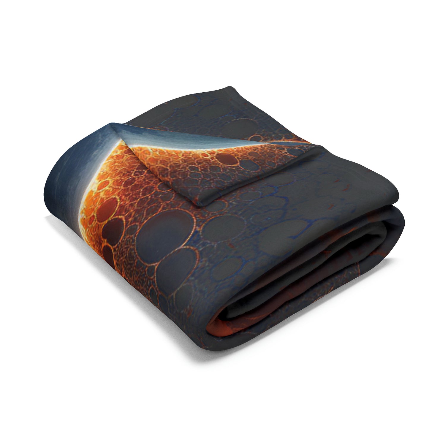 Stellar Eclipse Fleece Blanket: Explore the Galaxy with the Sun and Moon as Your Guide, Artic Fleece Blanket