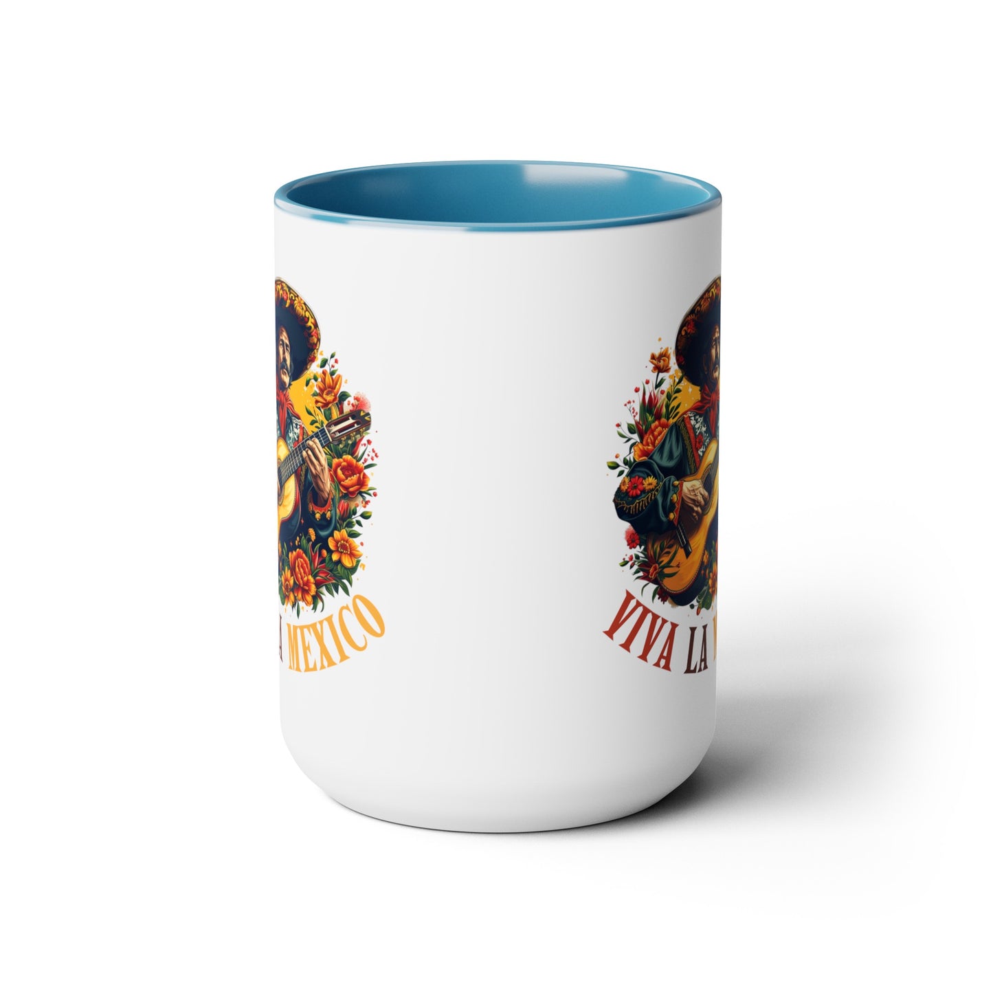 Viva La Mexico Mariachi Mug - Colorful 15 oz. Cup for Coffee Lovers, Fiesta Ready Mug - Viva La Mexico Mariachi Coffee Cup for Music Lovers