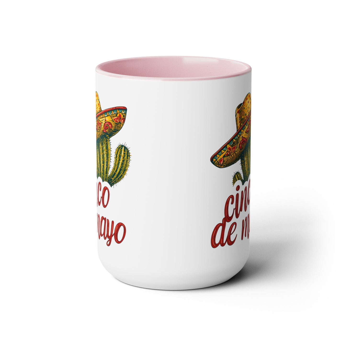 Muy Bueno Cactus Mug - Sombrero Rustic Pottery - 15 oz Drinkware, Festive Cactus Sombrero Mug - Cinco de Mayo 15 oz Cup