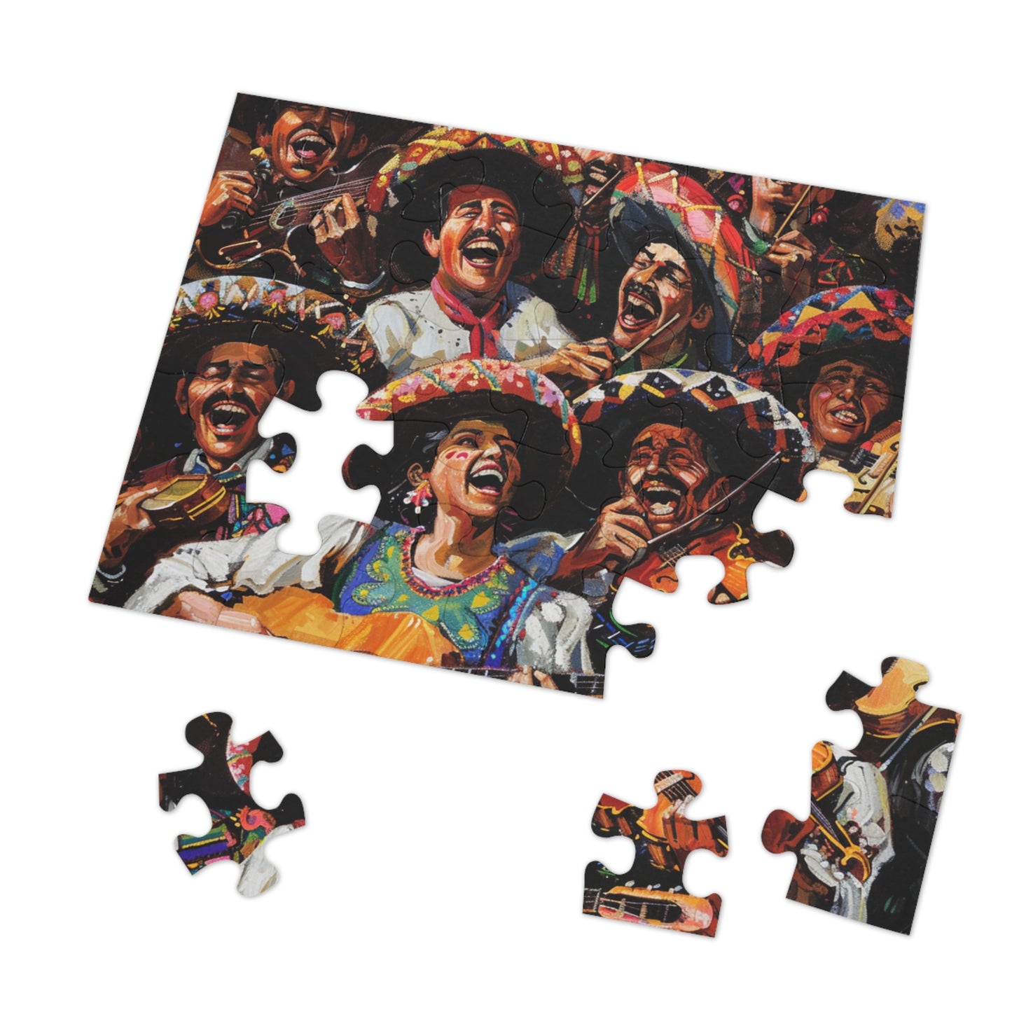 Cinco de Mayo Mariachi Band Puzzle - Fun and Festive Activity, Colorful Puzzle Perfect for Celebration, 30, 110, 252, 500, and 1000-piece