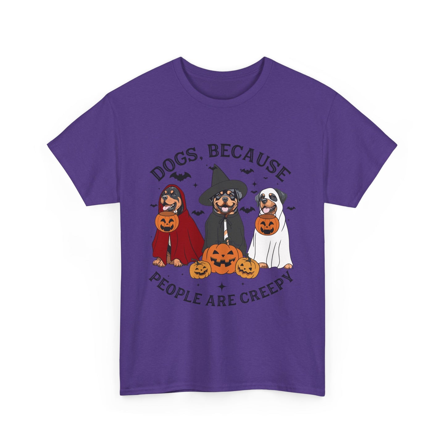 Dogs Because People Are Creepy Tshirt, 2023 Happy Halloween, Retro Spooky Season, Ghost Sweatshirt,Halloween Dog Sweatshirt,Ghost Dog Shirt