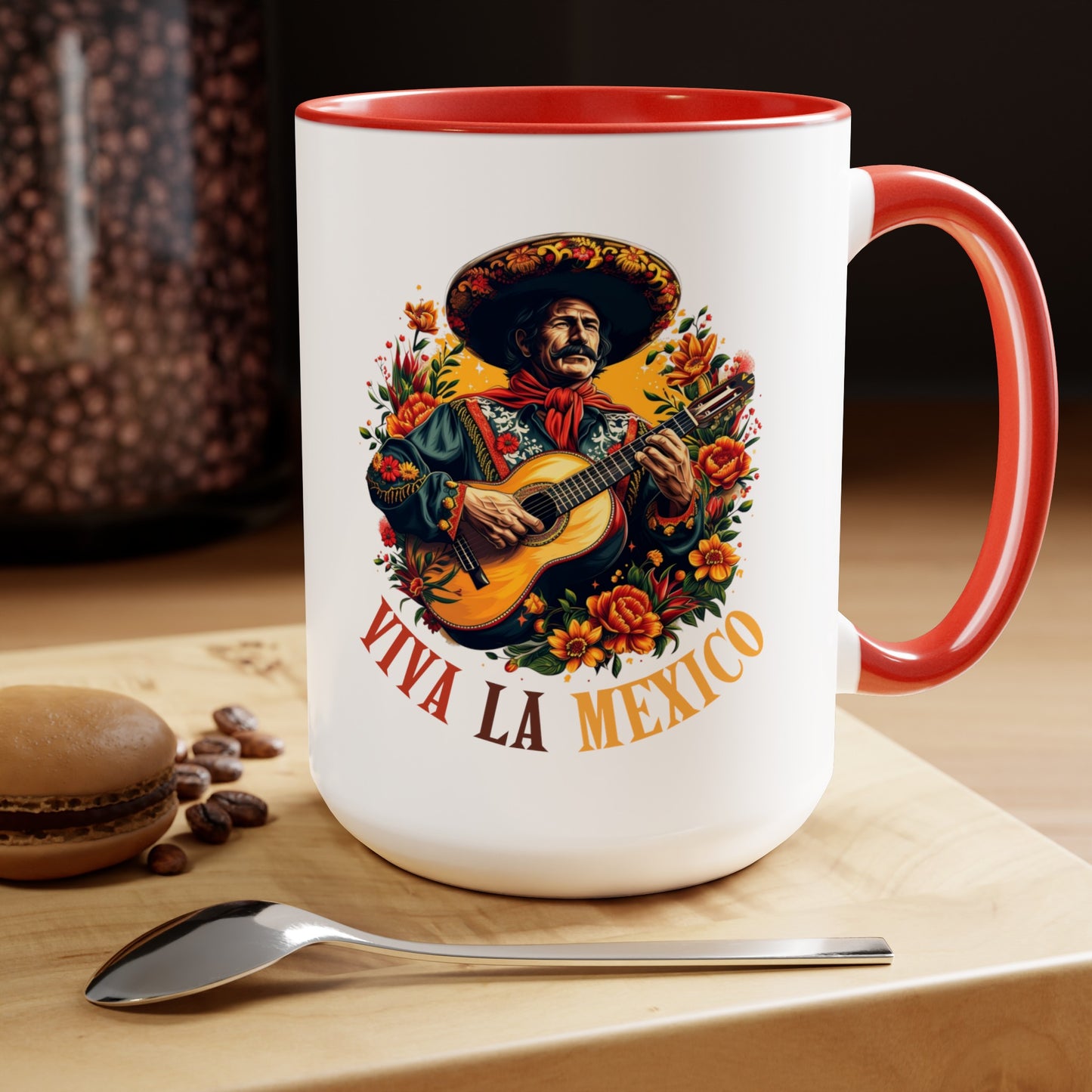 Sip in style with our Viva La Mexico Mariachi Mug! Vibrant and captivating, it's your ticket to a fiesta with every sip. 🎉🇲🇽 #MariachiMagic #FiestaInACup #VivaLaMexico