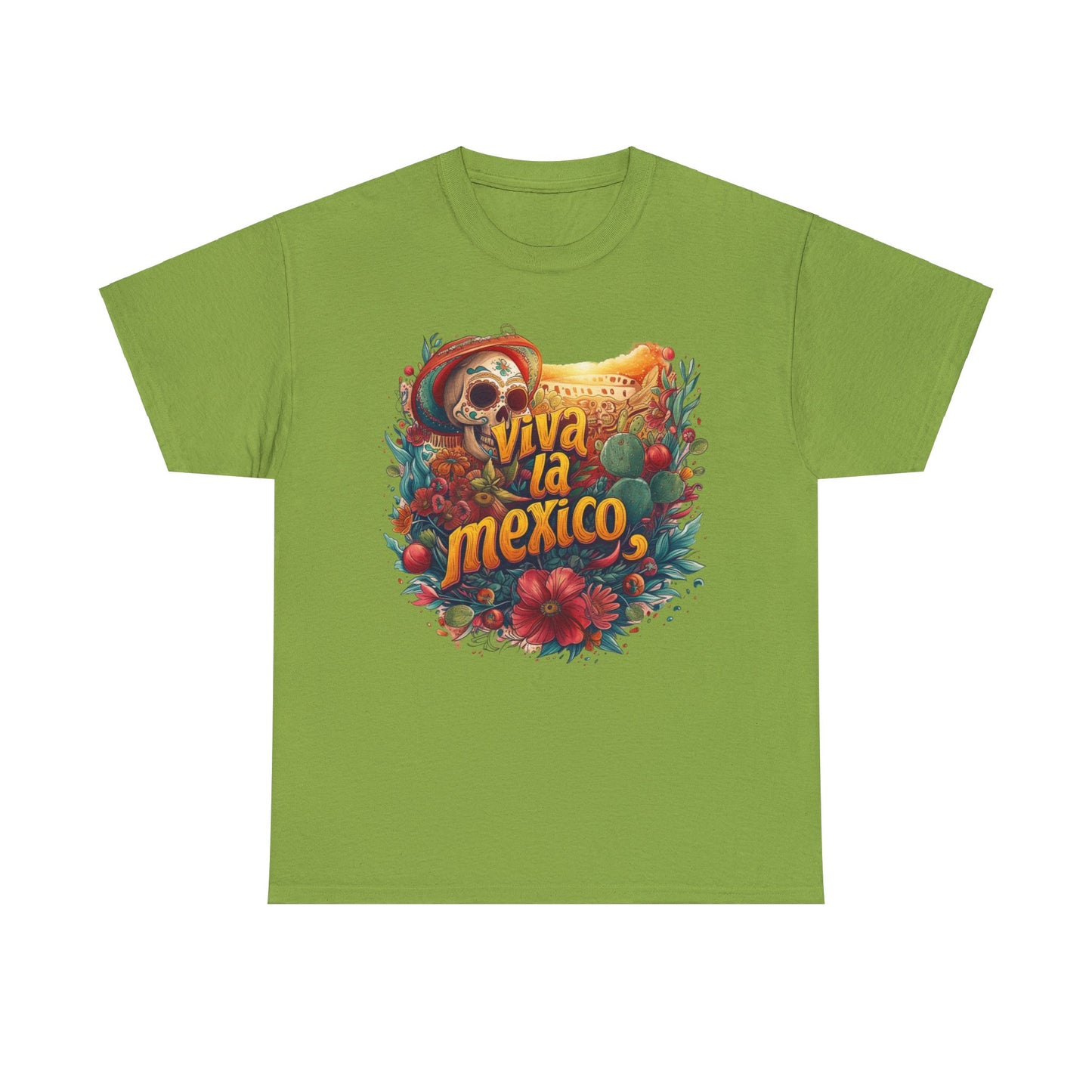 Colorful Viva la Mexico Cinco de Mayo Shirt - Mexican Holiday Apparel, Cinco de Mayo Fiesta Attire - Viva la Mexico Graphic Tee