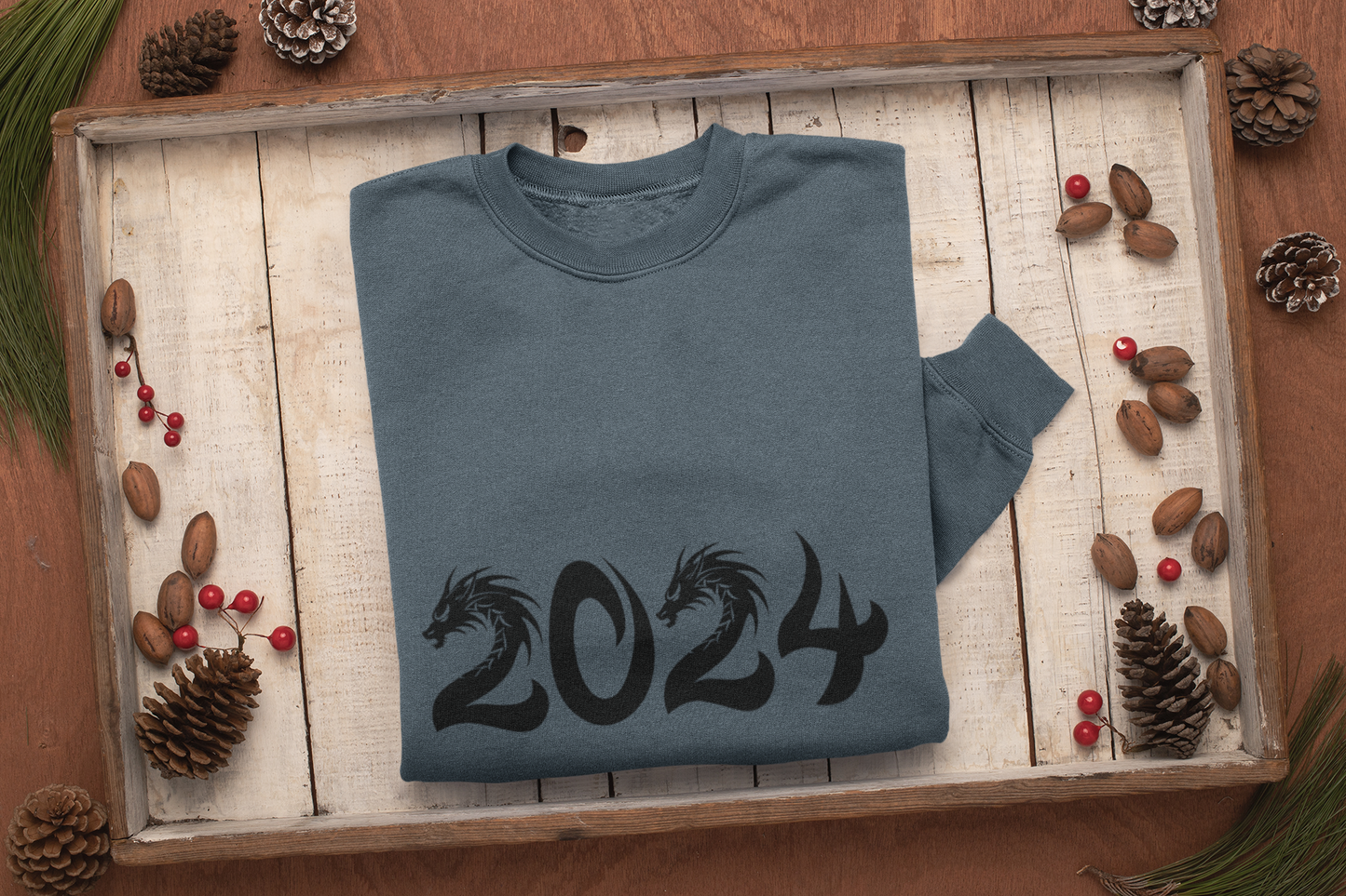 2024 Year of the Dragon Sweatshirt, New Years Sweatshirt, New Years Eve Tshirt New Year Shirt 2024 CHEERS Shirt CHEERS Sweatshirt