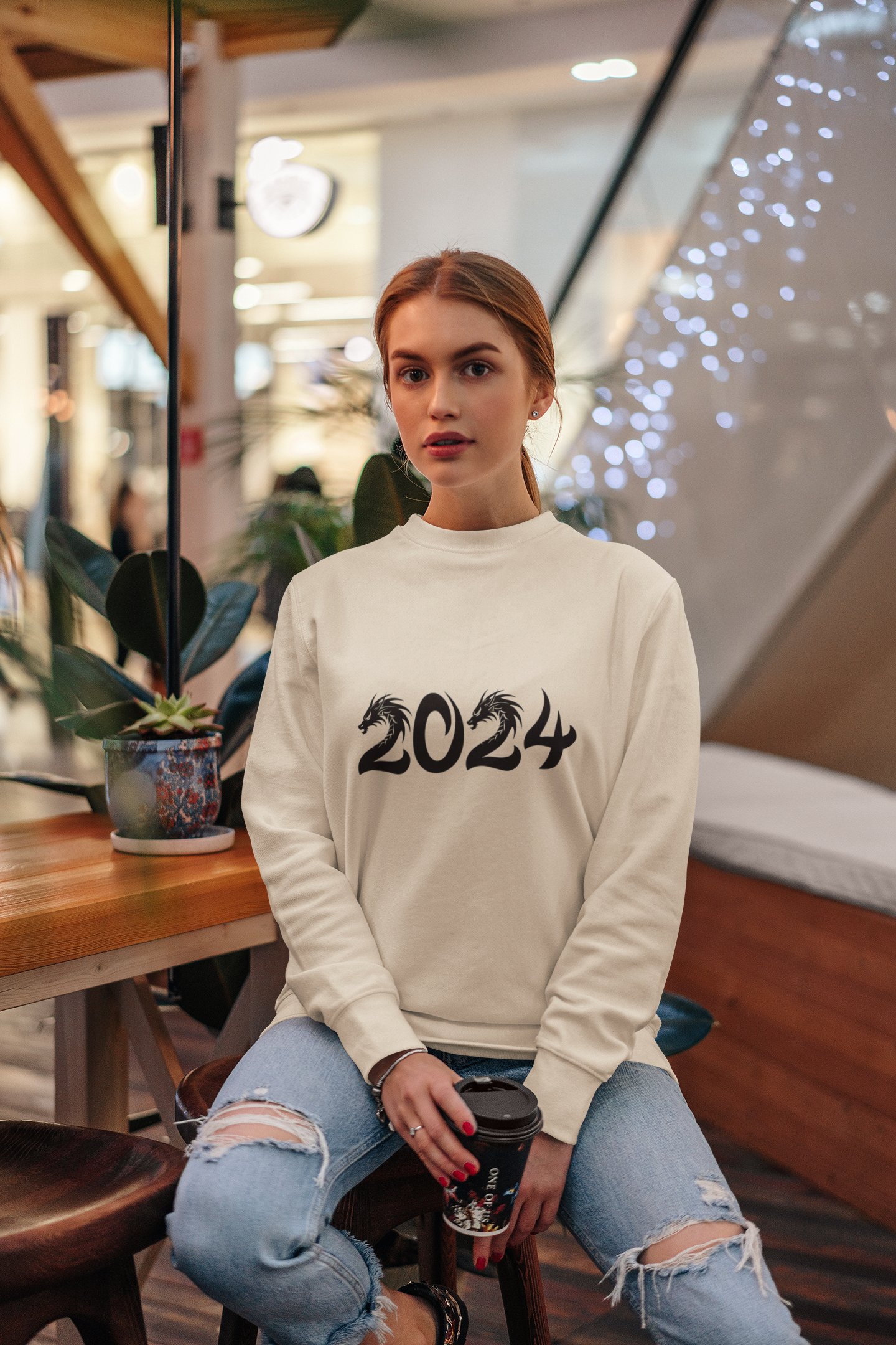 2024 Year of the Dragon Sweatshirt, New Years Sweatshirt, New Years Eve Tshirt New Year Shirt 2024 CHEERS Shirt CHEERS Sweatshirt