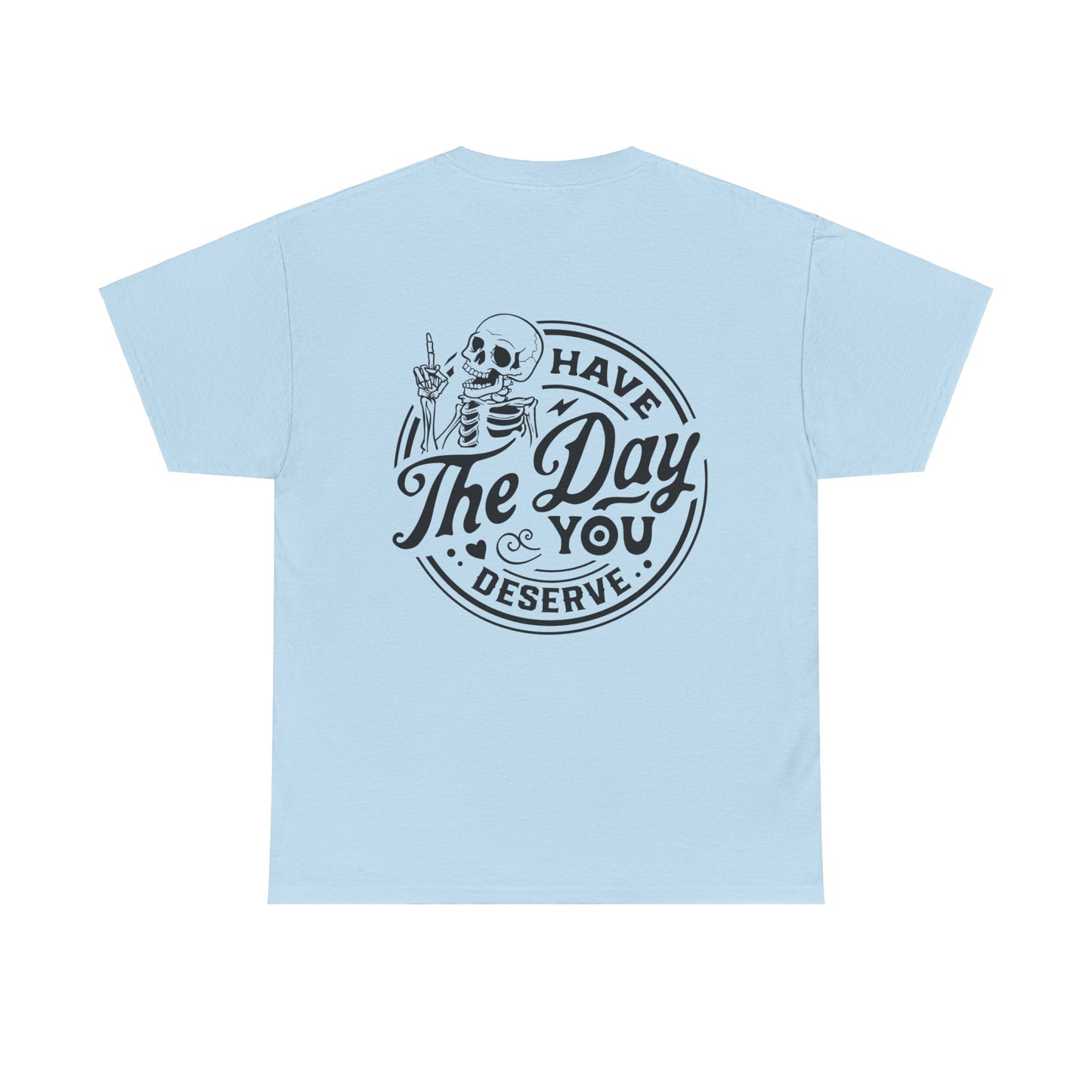 Have the Day you Deserve Tshirt - Peace Sign Skeleton Graphic Tee, Vintage Inspired Graphic Tee - Peace Sign Skeleton