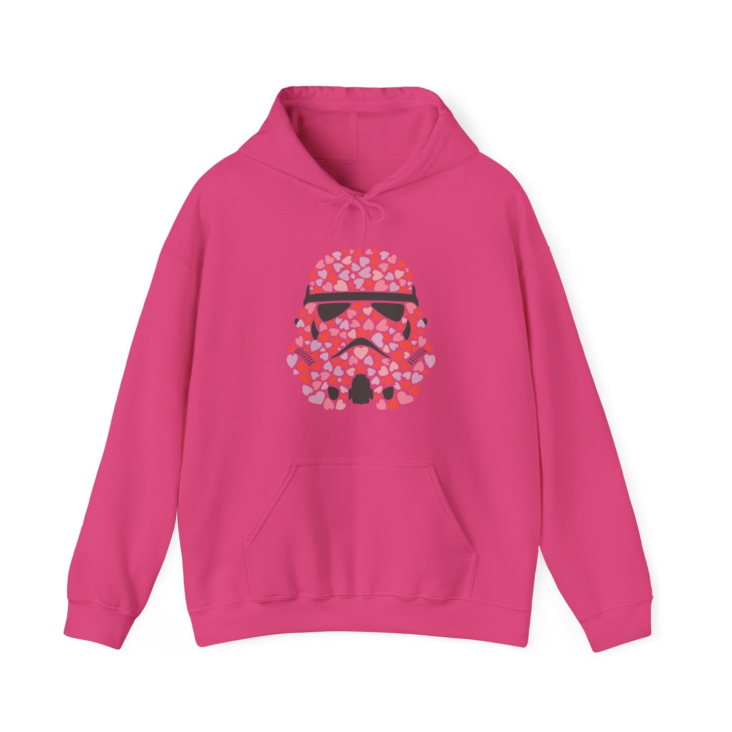 Valentine Hooded Sweater, Love Stormtrooper Hearts Sweatshirt, Force Sweatshirt, Stormtrooper Love Apparel, Valentines Day Sci-fi Sweatshirt