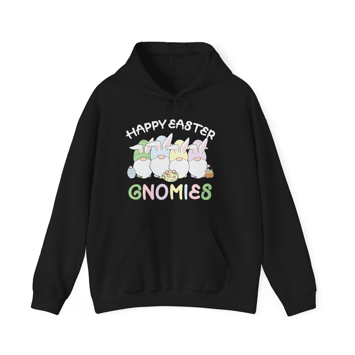 Happy Easter Gnomies Hooded Sweatshirt, Gnomie Sweatshirt, Easter Hoodie, Easter bunny Graphic Hoodie,Unisex Hoodie, Easter Hoodie for Women