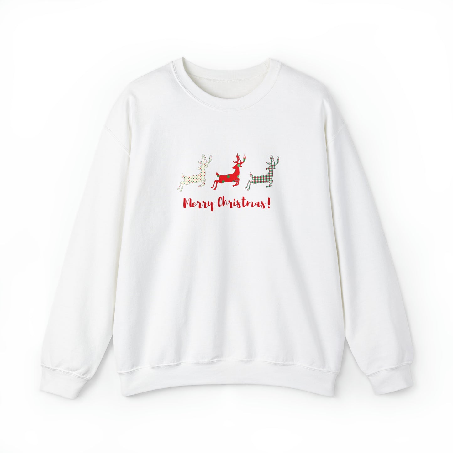 Buffalo Plaid Reindeer Merry Christmas Sweatshirt,Reindeer Shirt,Peeping Reindeer Shirt,Merry Christmas Shirt,Christmas Family Shirt,Xmas Shirt