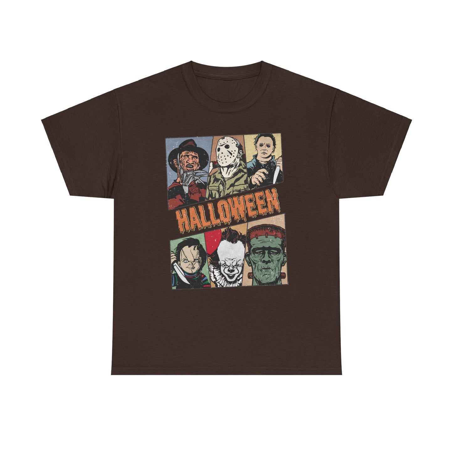 Retro Halloween Classic Shirt, Classic Horror tshirt, Vintage Frankenstein Michael Myers Halloween Shirt, Monster Tee, Retro Shirt Halloween