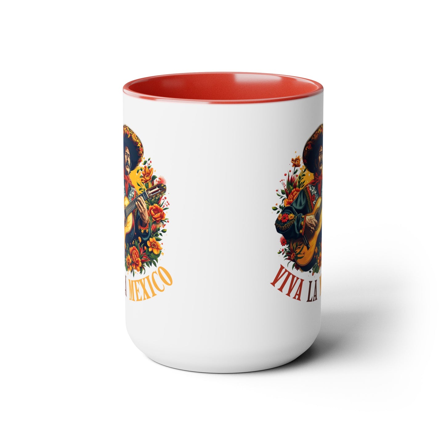 Viva La Mexico Mariachi Mug - Colorful 15 oz. Cup for Coffee Lovers, Fiesta Ready Mug - Viva La Mexico Mariachi Coffee Cup for Music Lovers