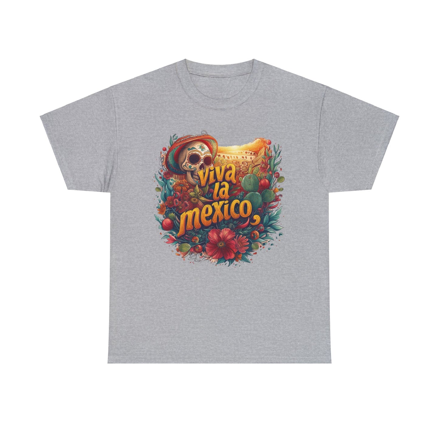 Colorful Viva la Mexico Cinco de Mayo Shirt - Mexican Holiday Apparel, Cinco de Mayo Fiesta Attire - Viva la Mexico Graphic Tee