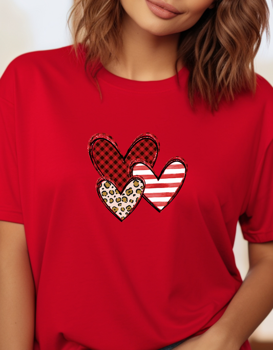 Buffalo plaid hearts shirt, buffalo plaid valentine tshirt, valentines day clothing, womens valentine tshirt, valentine shirt, Leopard tee