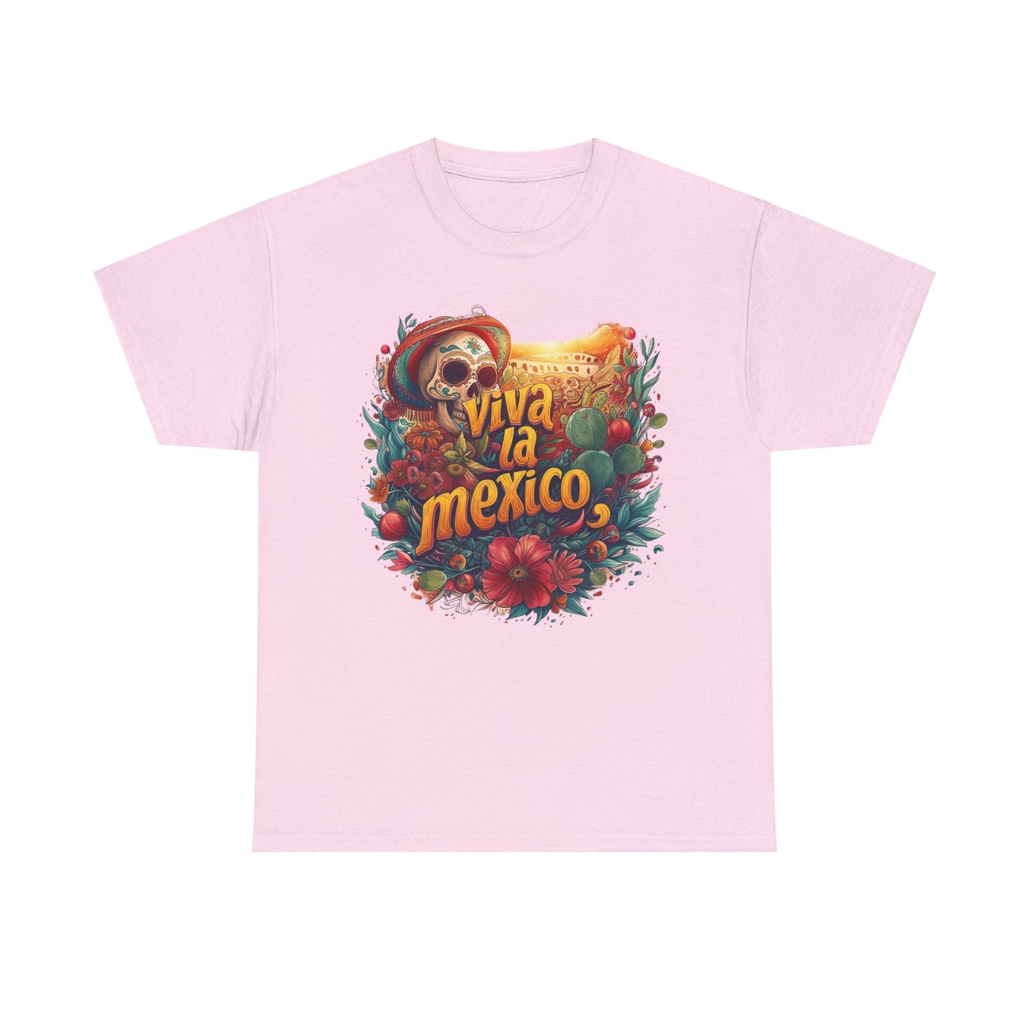 Colorful Viva la Mexico Cinco de Mayo Shirt - Mexican Holiday Apparel, Cinco de Mayo Fiesta Attire - Viva la Mexico Graphic Tee