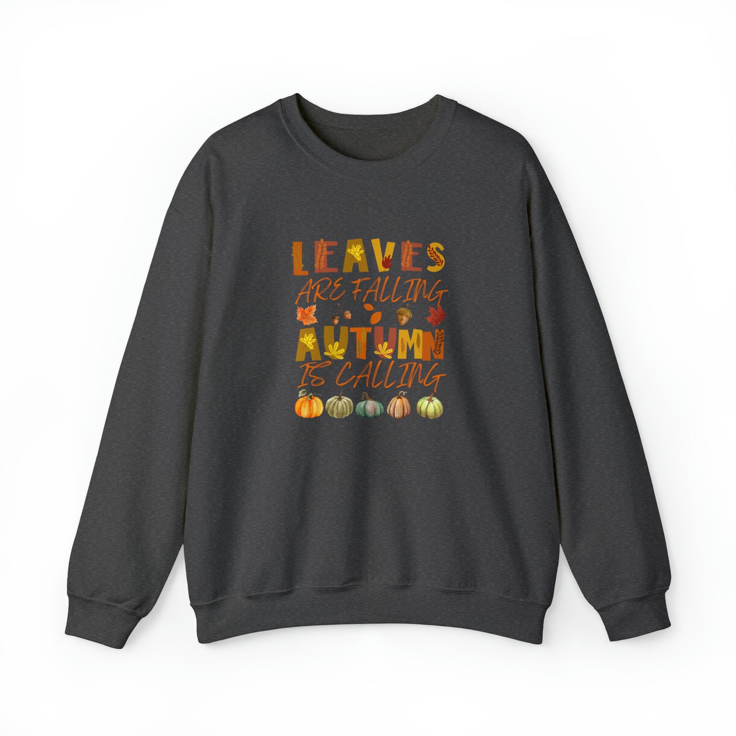 Leaves are Falling Autumn is Calling Sweatshirt, Autumn Leaves Sweatshirt, Autumn Skeleton Shirt, Pumpkin Fall Sweatshirt, Fall Sweatshirt