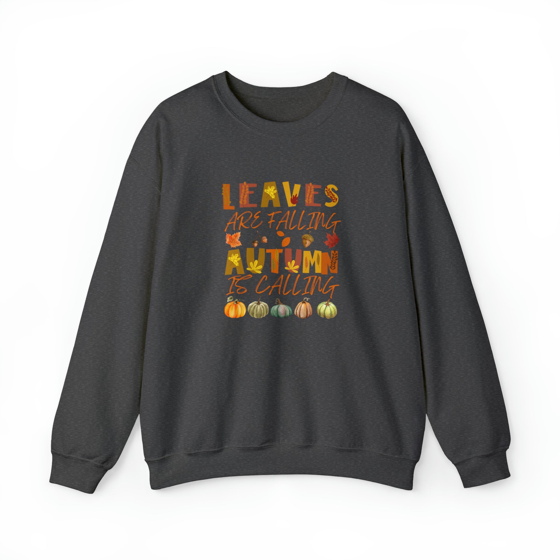 Leaves are Falling Autumn is Calling Sweatshirt, Autumn Leaves Sweatshirt, Autumn Skeleton Shirt, Pumpkin Fall Sweatshirt, Fall Sweatshirt