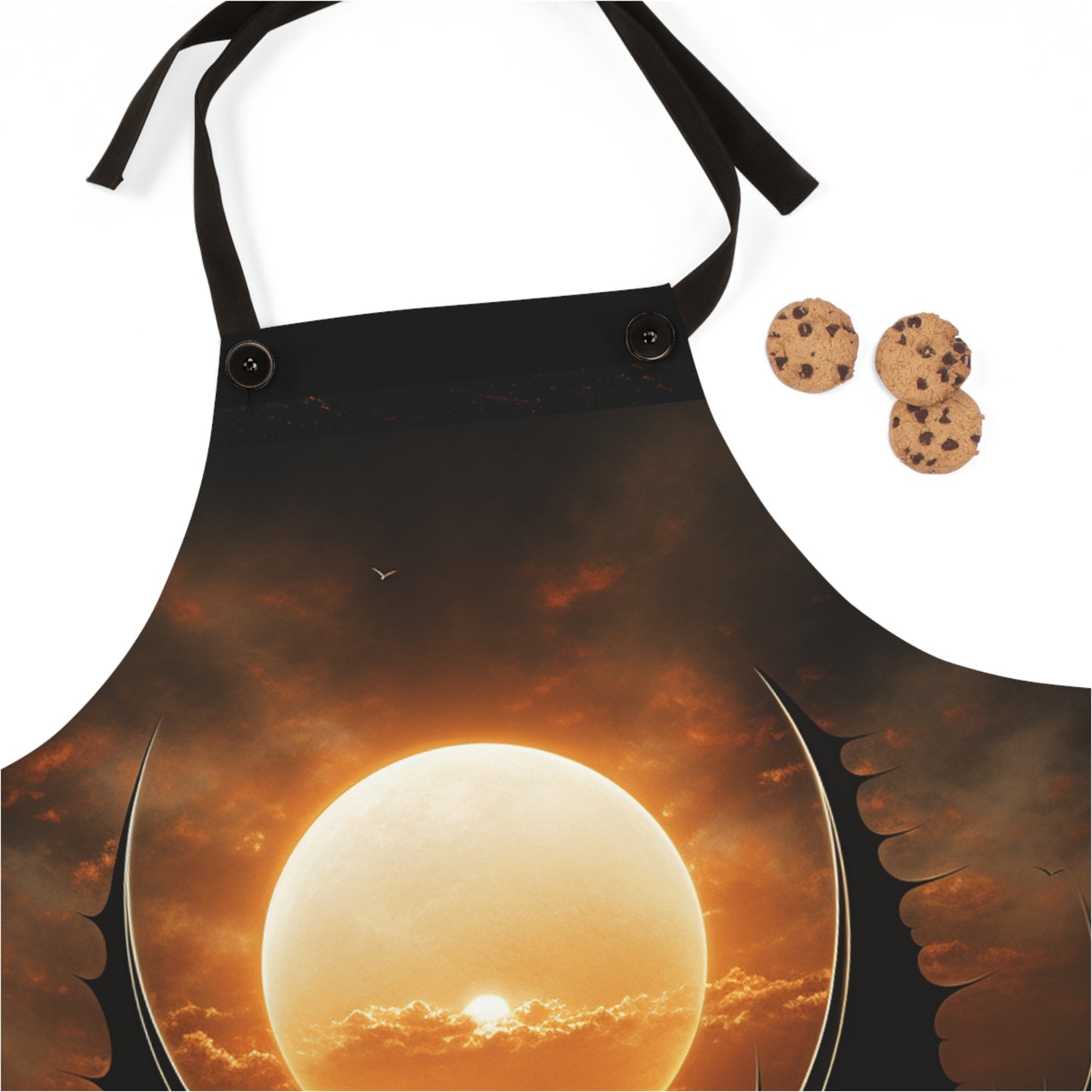 Magical Eye of Sauron Eclipse Apron for Lord of the Rings Fans, Stunning Eye of Sauron Eclipse Apron Perfect for Tolkien Enthusiasts Apron