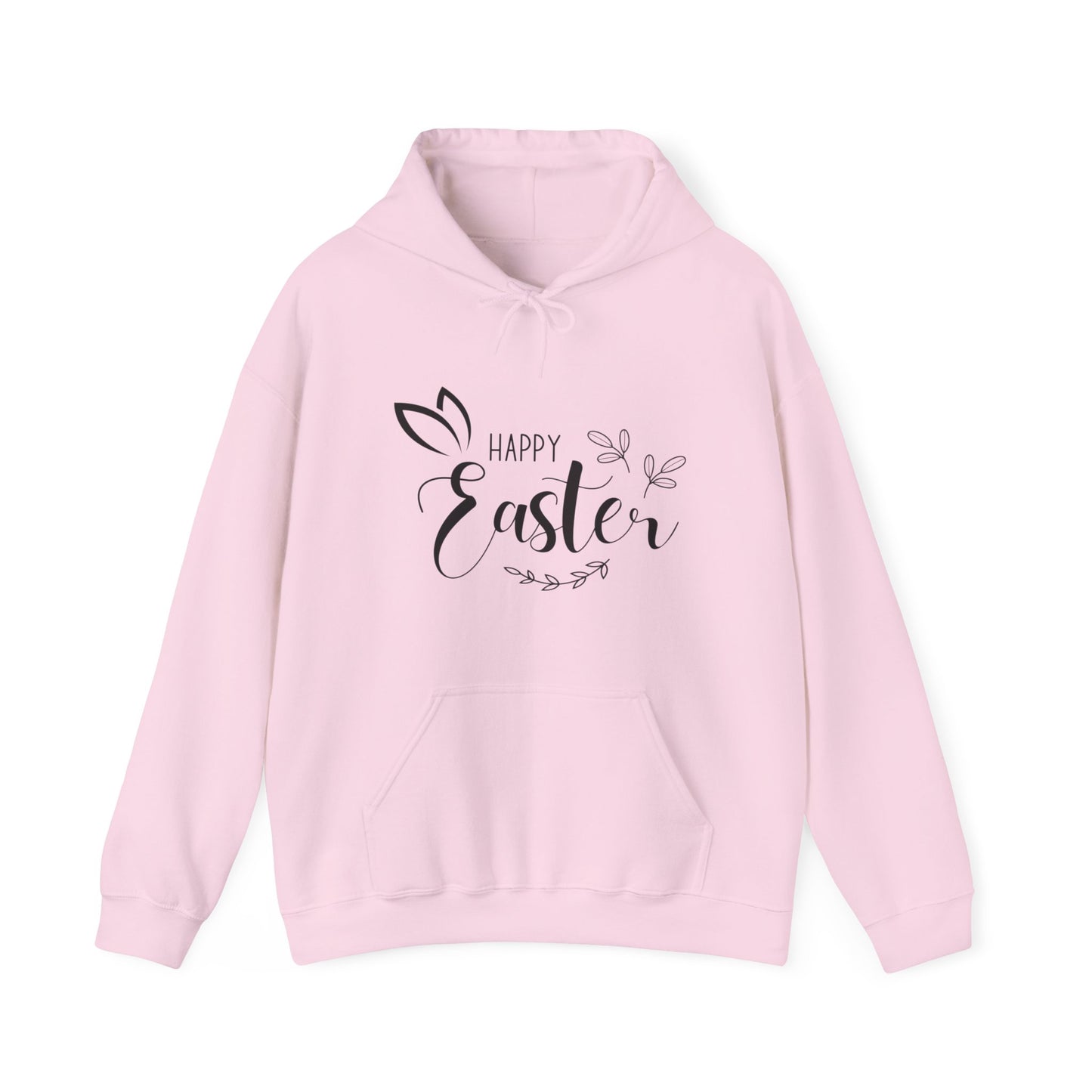 Happy Easter Hooded Sweatshirt, Happy Easter Bunny Sweatshirt, Bunnies Sweatshirt, Flowers Print Bunnies, Leopard Bunny Sweatshirt