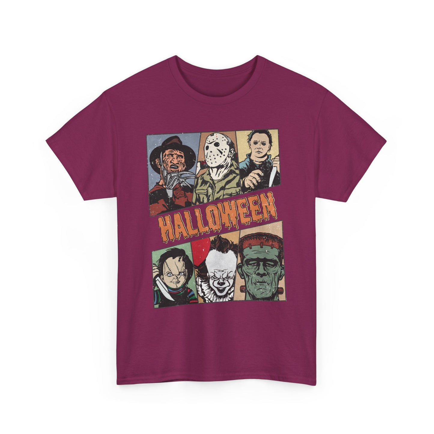 Retro Halloween Classic Shirt, Classic Horror tshirt, Vintage Frankenstein Michael Myers Halloween Shirt, Monster Tee, Retro Shirt Halloween