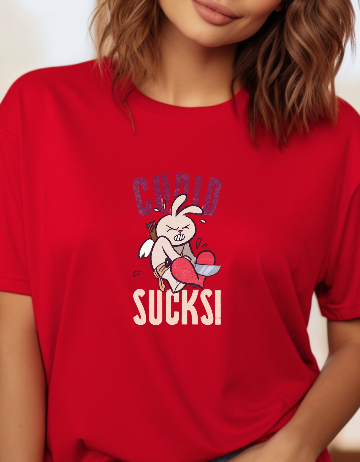 Cupid Sucks Valentine Shirt, Groovy Valentine Shirt, Love Shirt, Retro Valentines Day Shirts, Valentine Gift, Cute Cupid Valentine Shirt