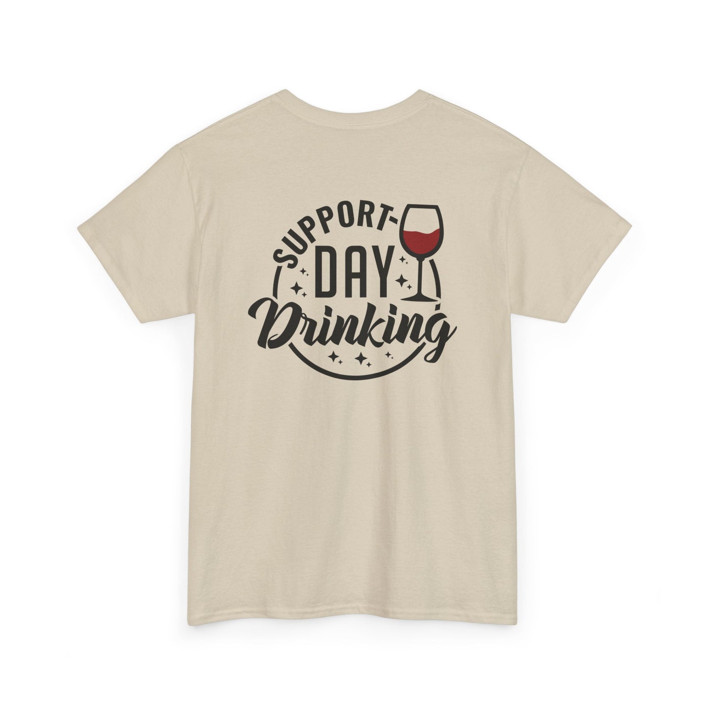 Support Day Drinking Graphic Tee - Cheers to Summer Sunrise Cocktails, Funny Support Day Drinking Tshirt - Novelty Tee for Happy Hour Lovers