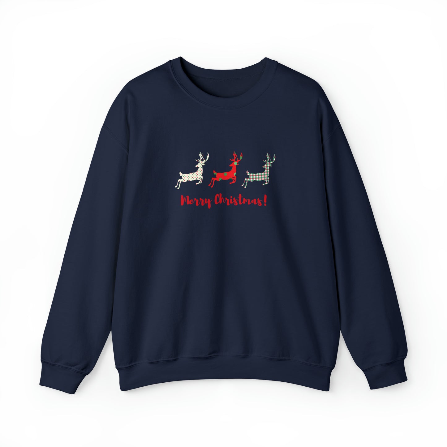 Buffalo Plaid Reindeer Merry Christmas Sweatshirt,Reindeer Shirt,Peeping Reindeer Shirt,Merry Christmas Shirt,Christmas Family Shirt,Xmas Shirt