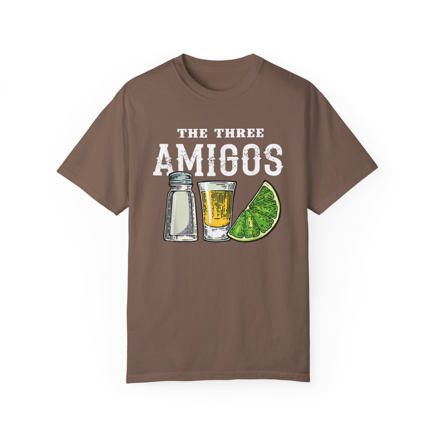 The Three Amigos Tshirt - Salt Tequila Lime Graphic Tee, Cinco de Mayo Shirt - Tequila Lime Salt Trio Three Amigos Tee