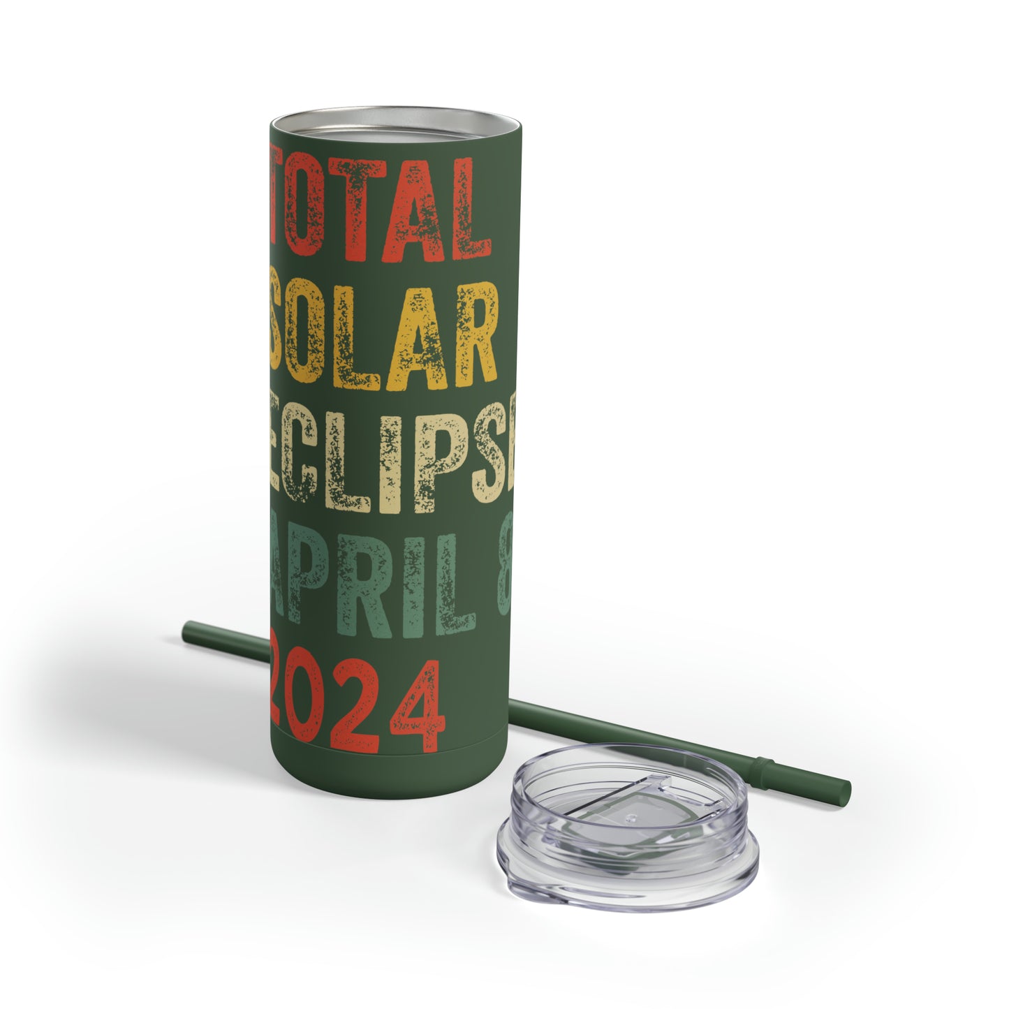 Celestial Vibes: Limited Edition Total Solar Eclipse April 8, 2024 - 20 oz. Tumbler, Eclipse 2024 Tumbler , Maars Maker Skinny Matte Tumbler