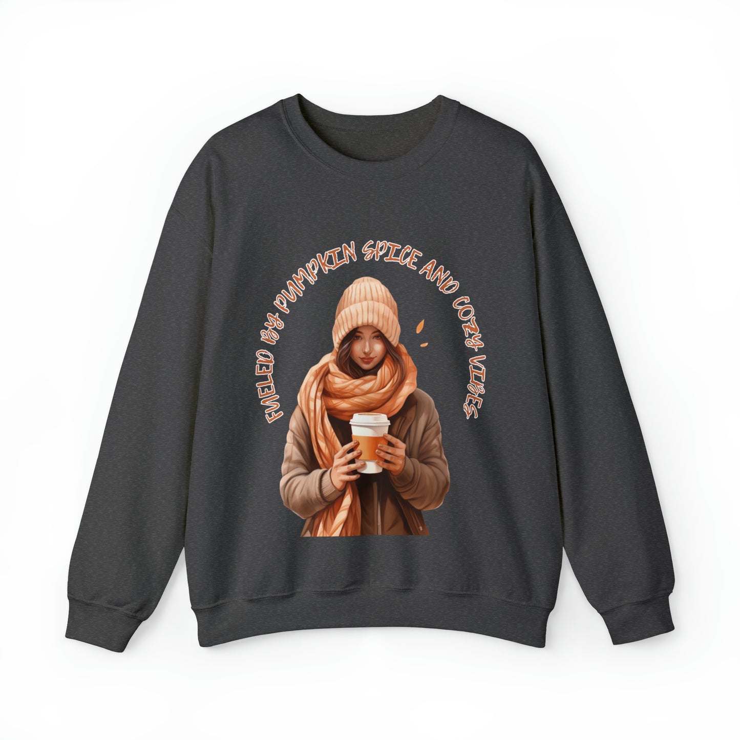 Fueled by Pumpkin Spice and Cozy Vibes, Retro Sweatshirt, Cute Sweatshirt, Halloween Sweatshirt, Womens Halloween, Spooky Sweatshirt