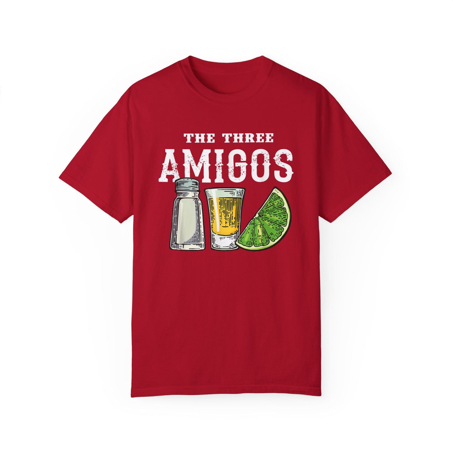 The Three Amigos Tshirt - Salt Tequila Lime Graphic Tee, Cinco de Mayo Shirt - Tequila Lime Salt Trio Three Amigos Tee